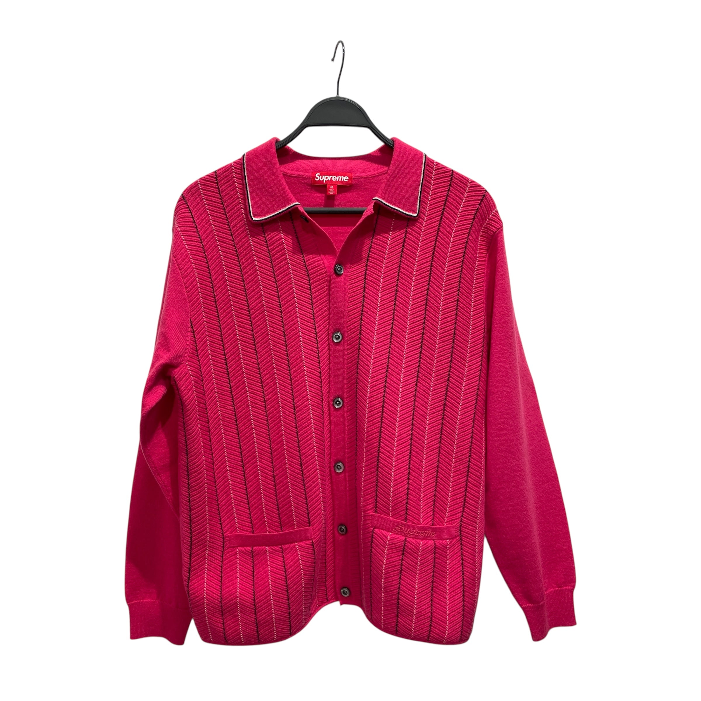 Supreme/Cardigan/M/Herringbone/Wool/PNK/ view 1