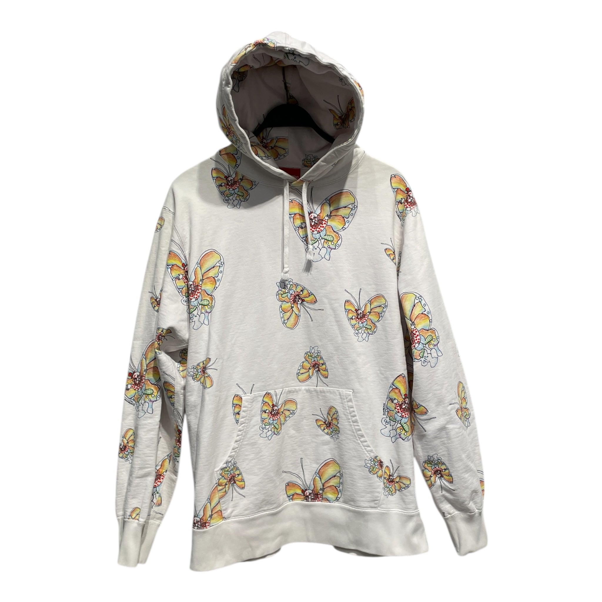 Supreme/Hoodie/XL/All Over Print/Cotton/WHT/BUTTERFLY view 1