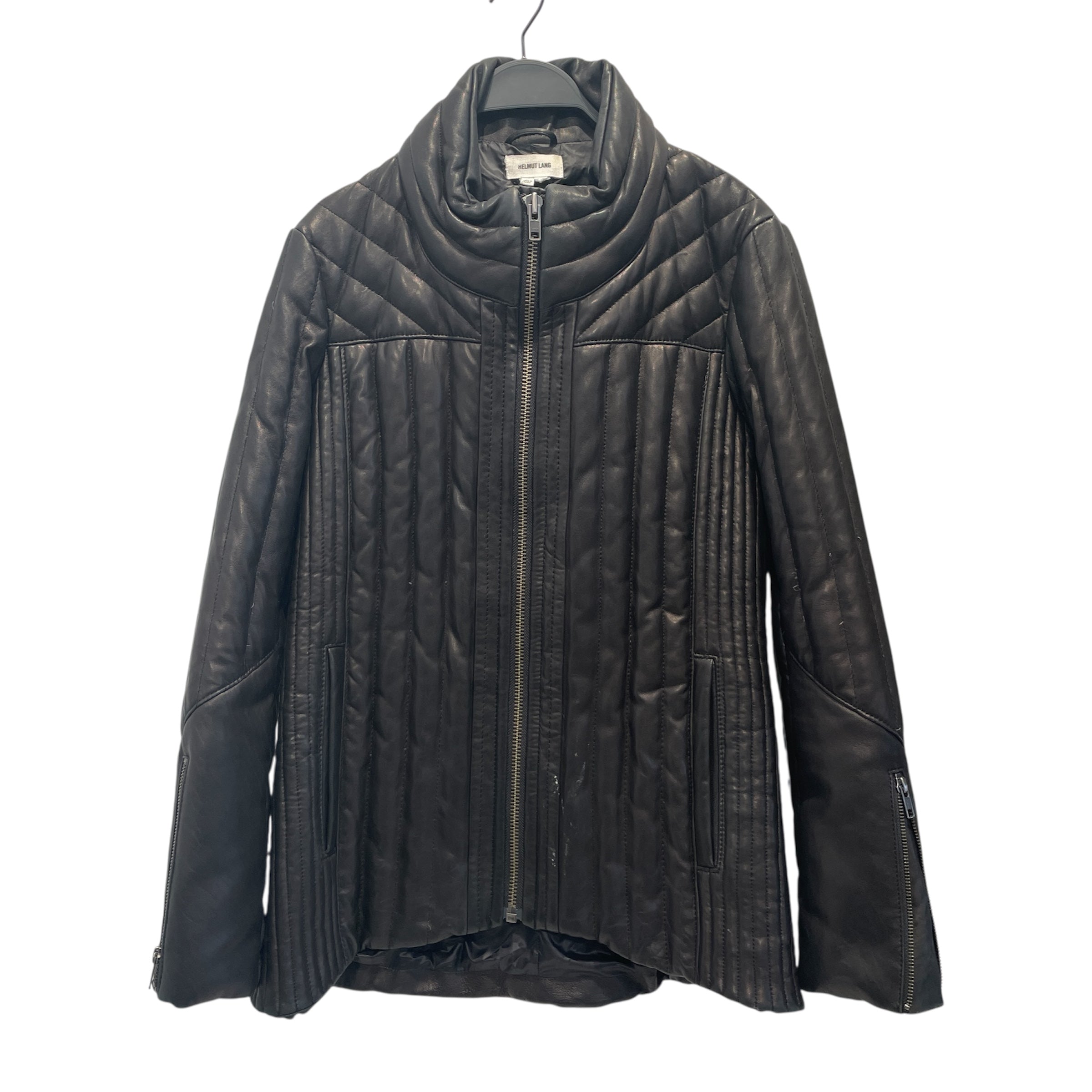 Helmut Lang/Quilted Jkt/M/Leather/BLK/ view 1