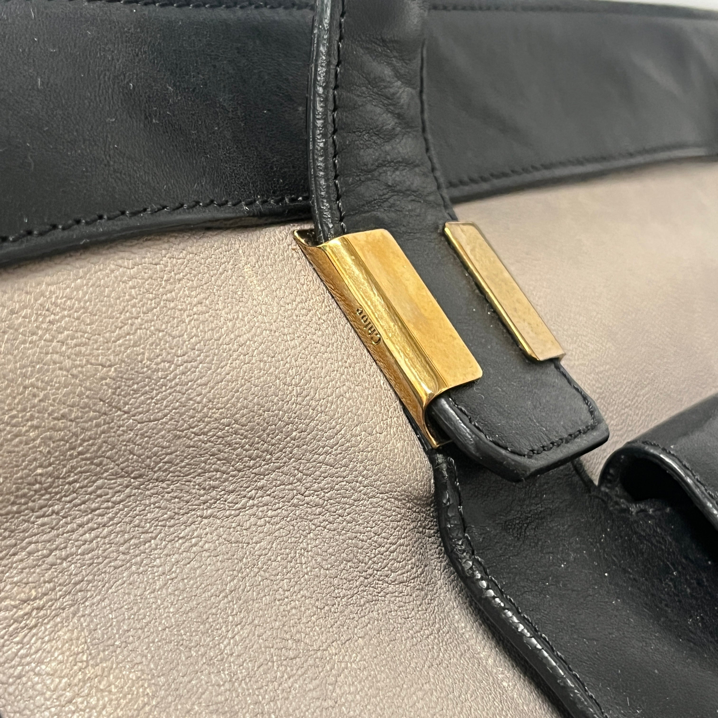 Chloe/Bag/Leather/BLK/GRY/BLK LARGE HAND BAG view 5
