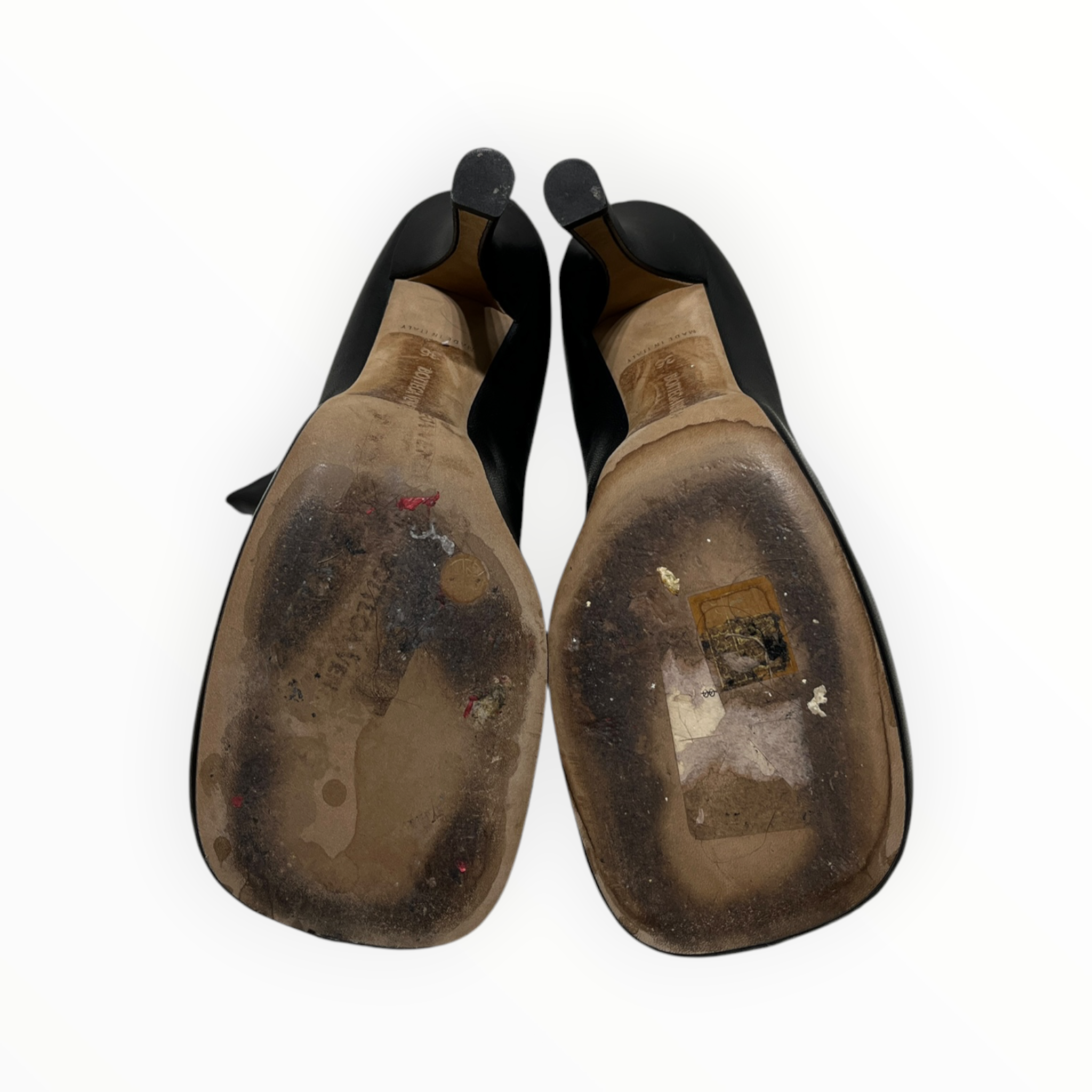 BOTTEGA VENETA/Heels/US 5.5/Leather/BLK/SOCK BOOTS view 5