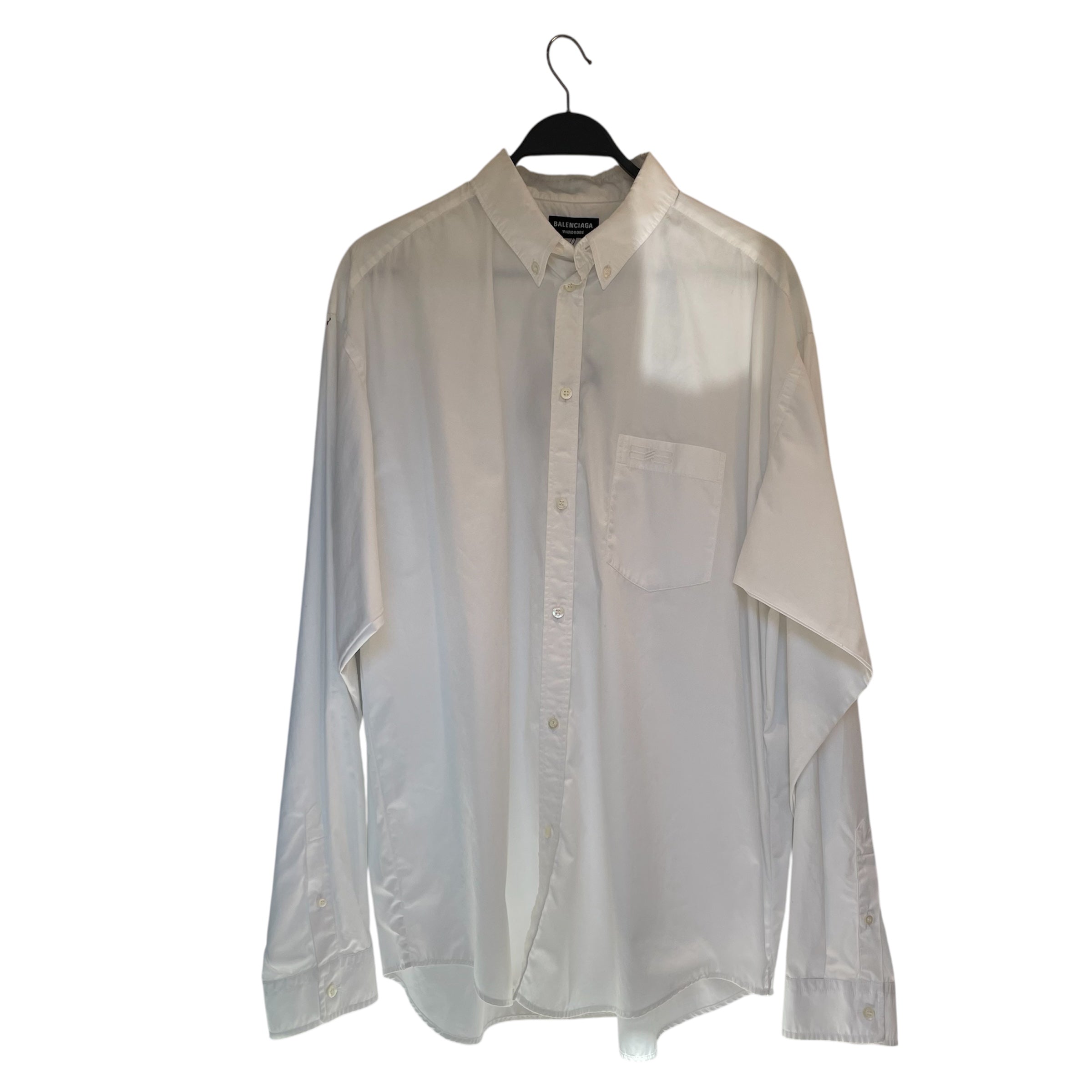 BALENCIAGA/LS Shirt/39/WHT/TECHNICAL POPLIN view 1