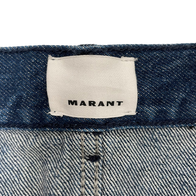ISABEL MARANT/Skinny Pants/18/All Over Print/Cotton/BLU/Jack Jeans