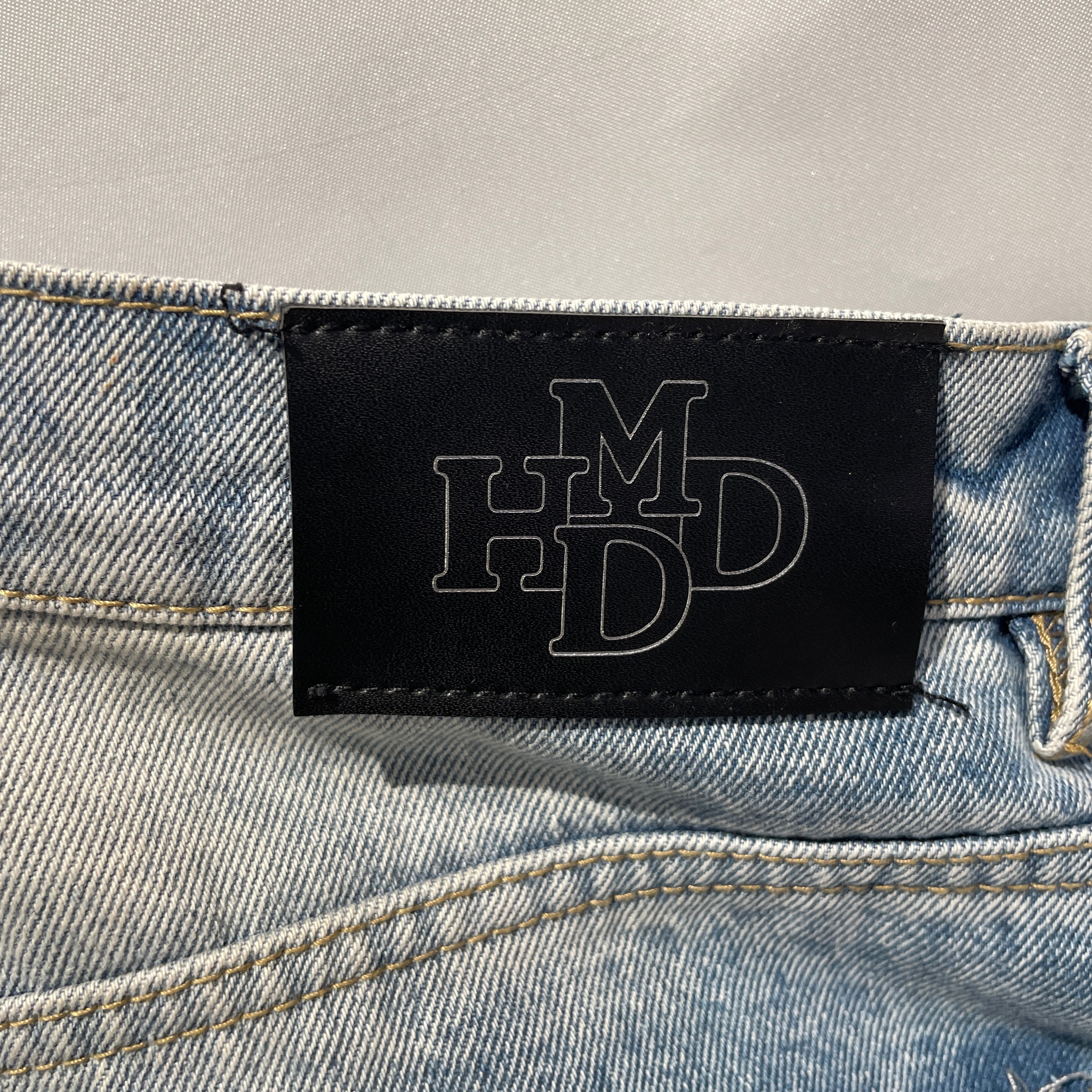 HMDD/Straight Pants/L/Cotton/BLU/diamonds on the side view 5