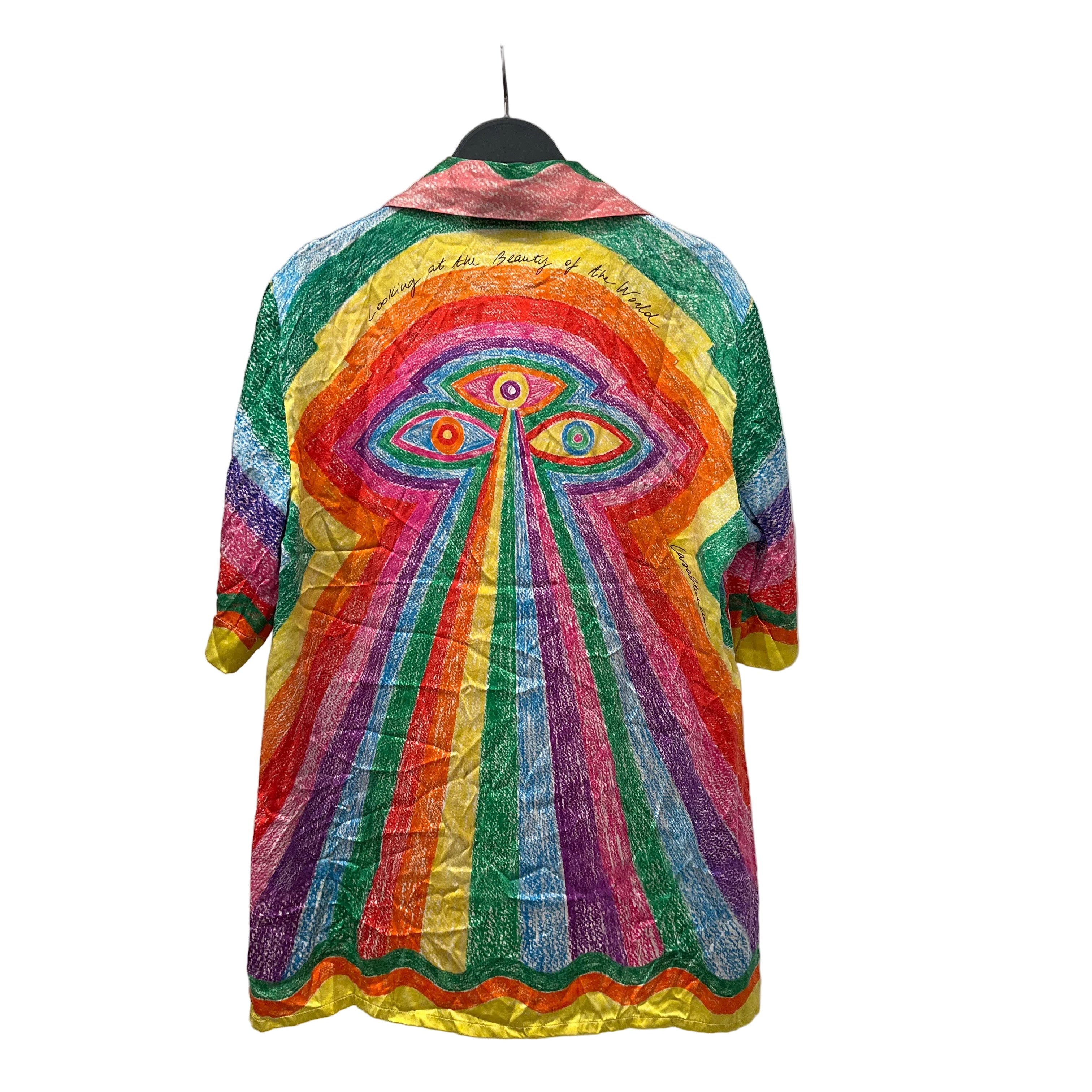 CASABLANCA/SS Shirt/36/Silk/MLT/All Over Print/RAINBOW CRAYON PRINT view 2