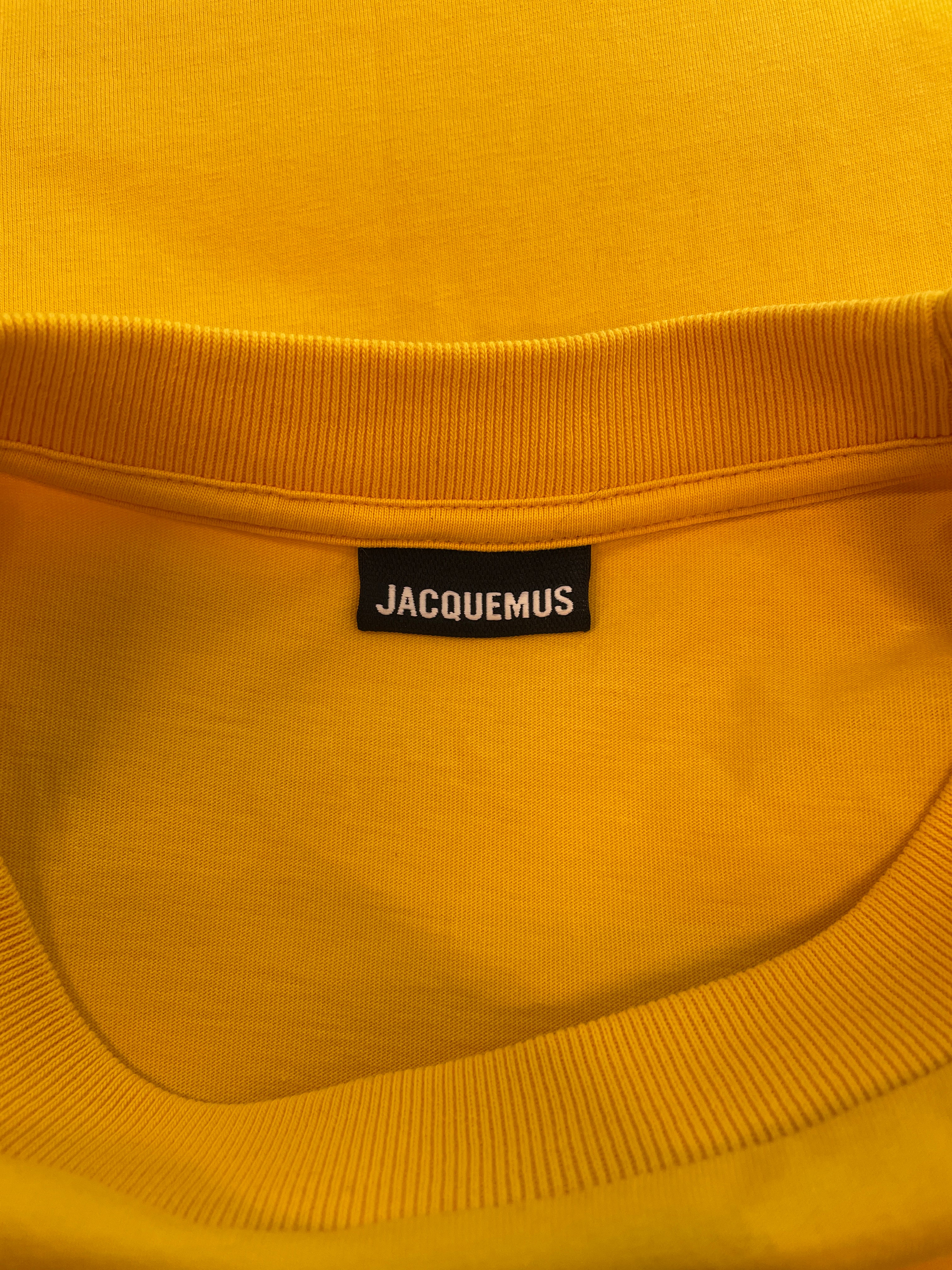 JACQUEMUS/T-Shirt/L/Cotton/YEL/WHT LOGO PRINT view 3