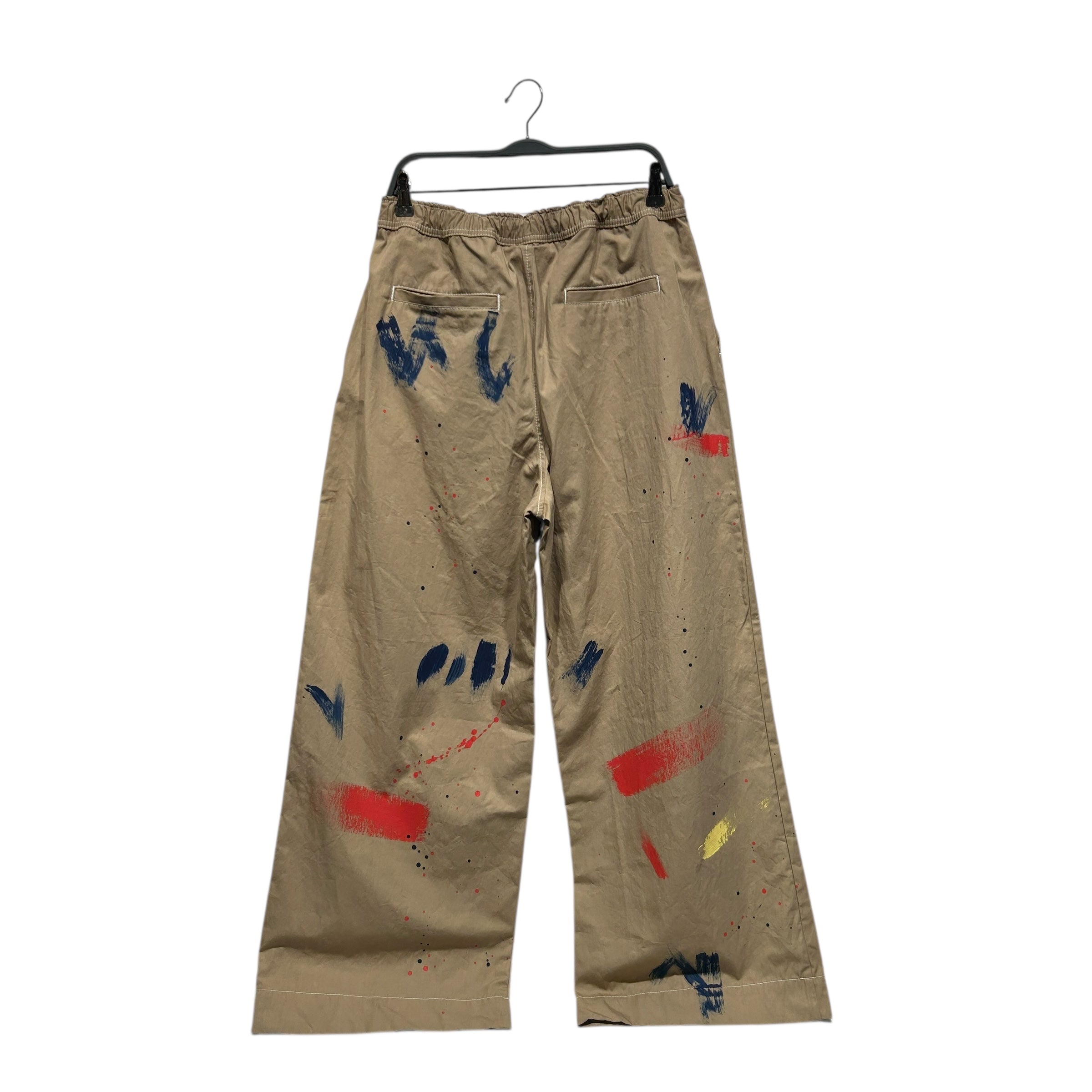 The Elder Statesman/Wide Leg Pants/L/Nylon/CML/SILVANO PAINTED WMNS PANT view 2