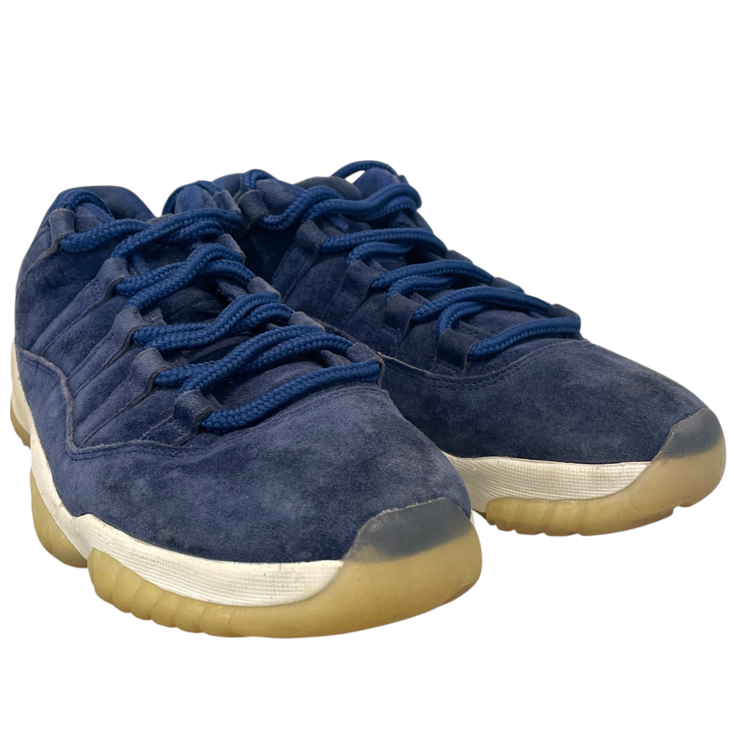 NIKE/Low-Sneakers/US 10.5/Velour/BLU/jordan 11 jeter view 1