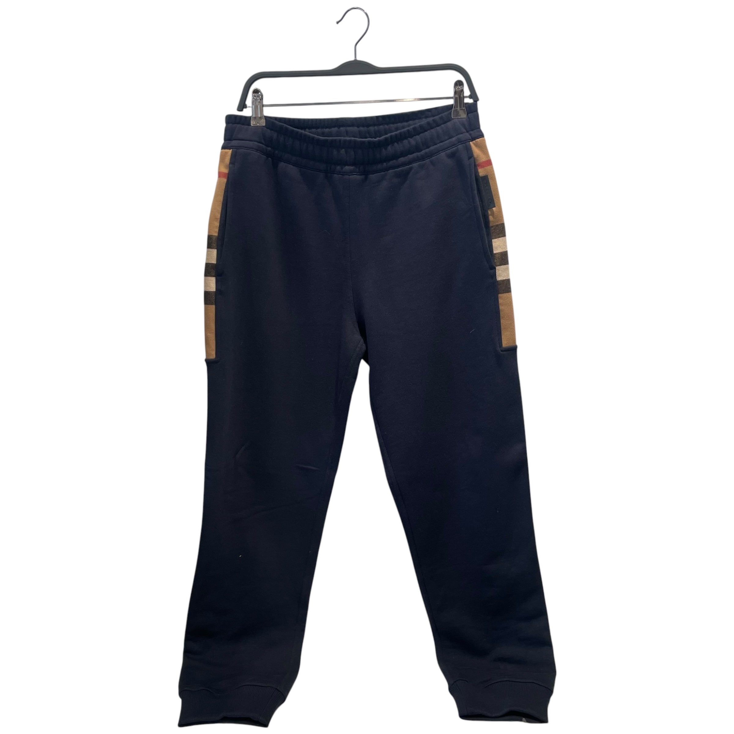 BURBERRY/Pants/M/Cotton/NVY/ckeck panel jogging view 1