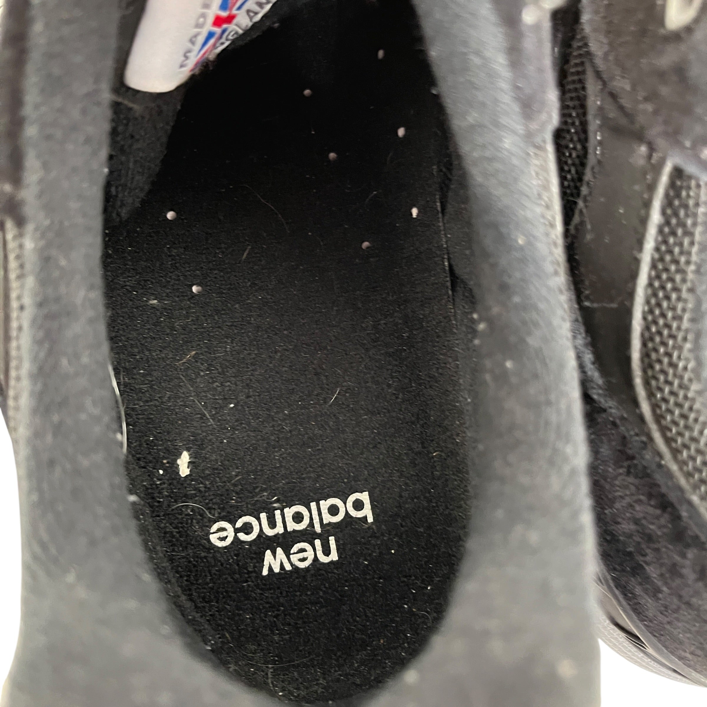 NEW BALANCE/Low-Sneakers/US 12.5/Cotton/BLK/Made In England Silver 991 view 3