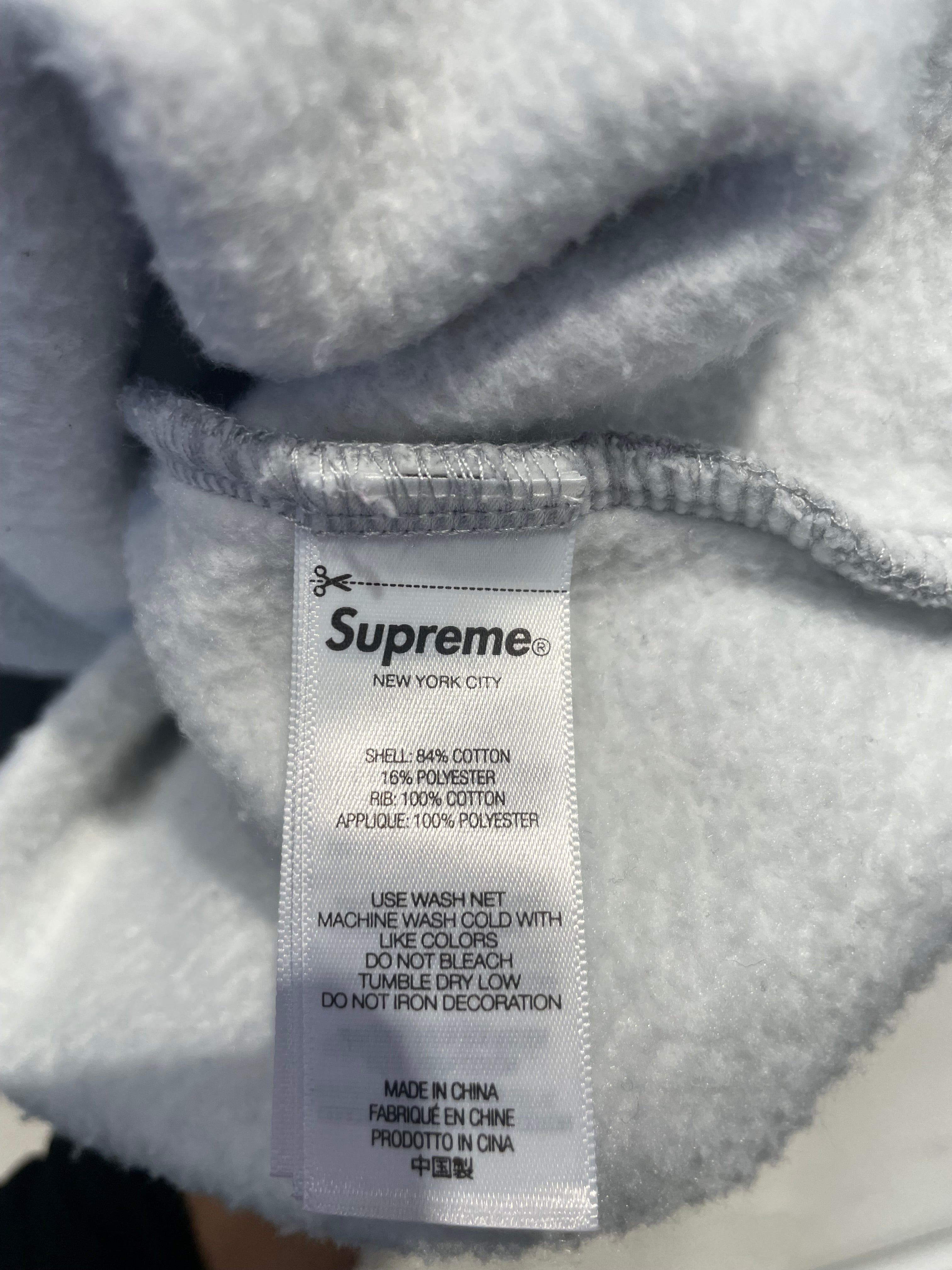 Supreme/Hoodie/XXL/Cotton/GRY/satin supreme logo view 4