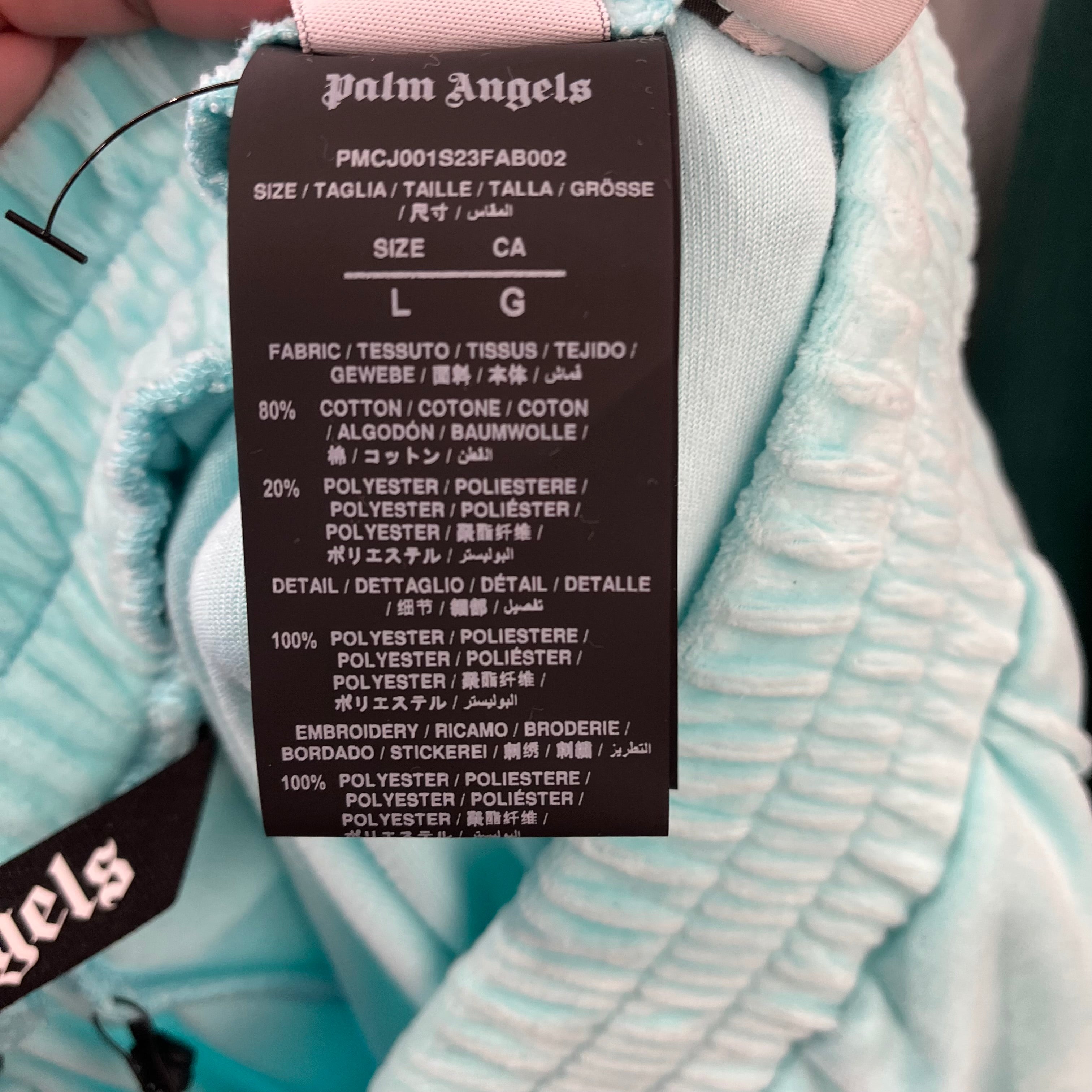 Palm Angels/Pants/L/Cotton/BLU/WHT STRIPES view 3