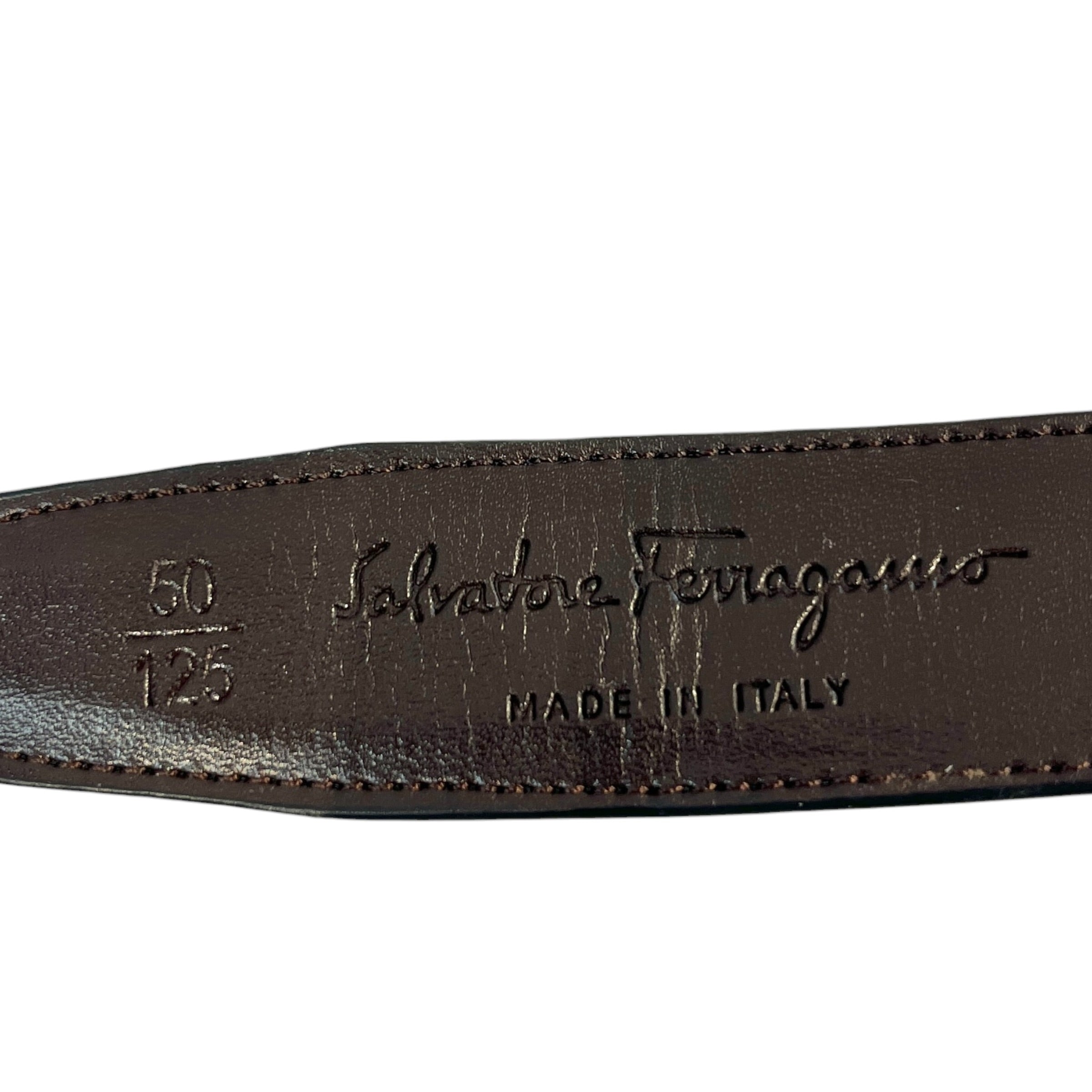Salvatore Ferragamo/Accessories/Leather/BLK/M's/Small buckle view 3