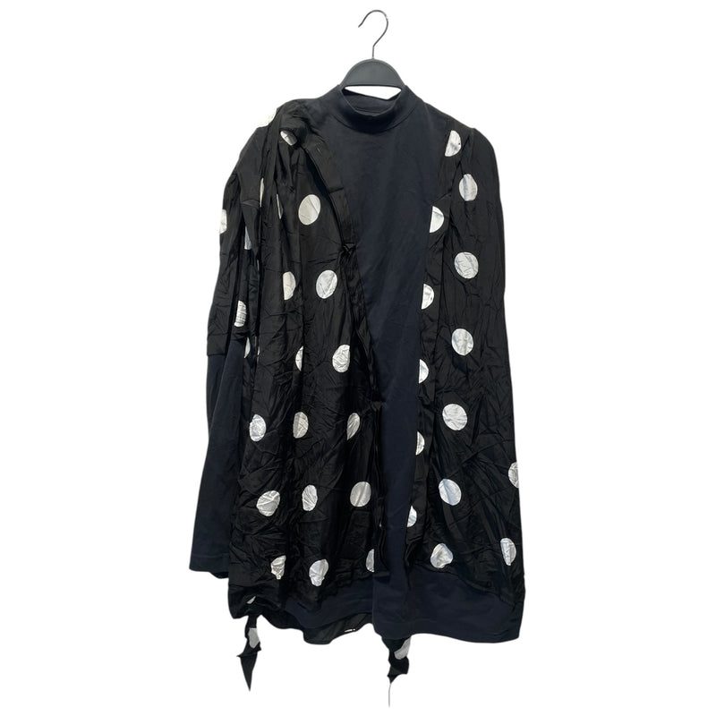 BALENCIAGA/LS Dress/2/Polka dot/Cotton/BLK/