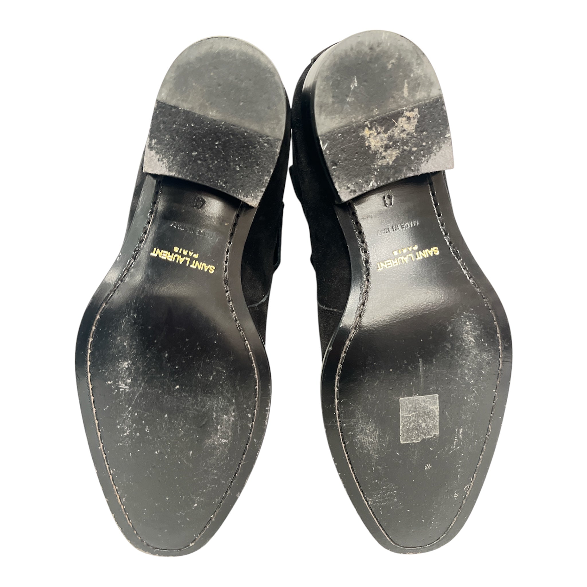 SAINT LAURENT/Chelsea Boots/EU 41/Suede/BLK/WYATT JODHPUR BOOTS ANKLE STRP view 4