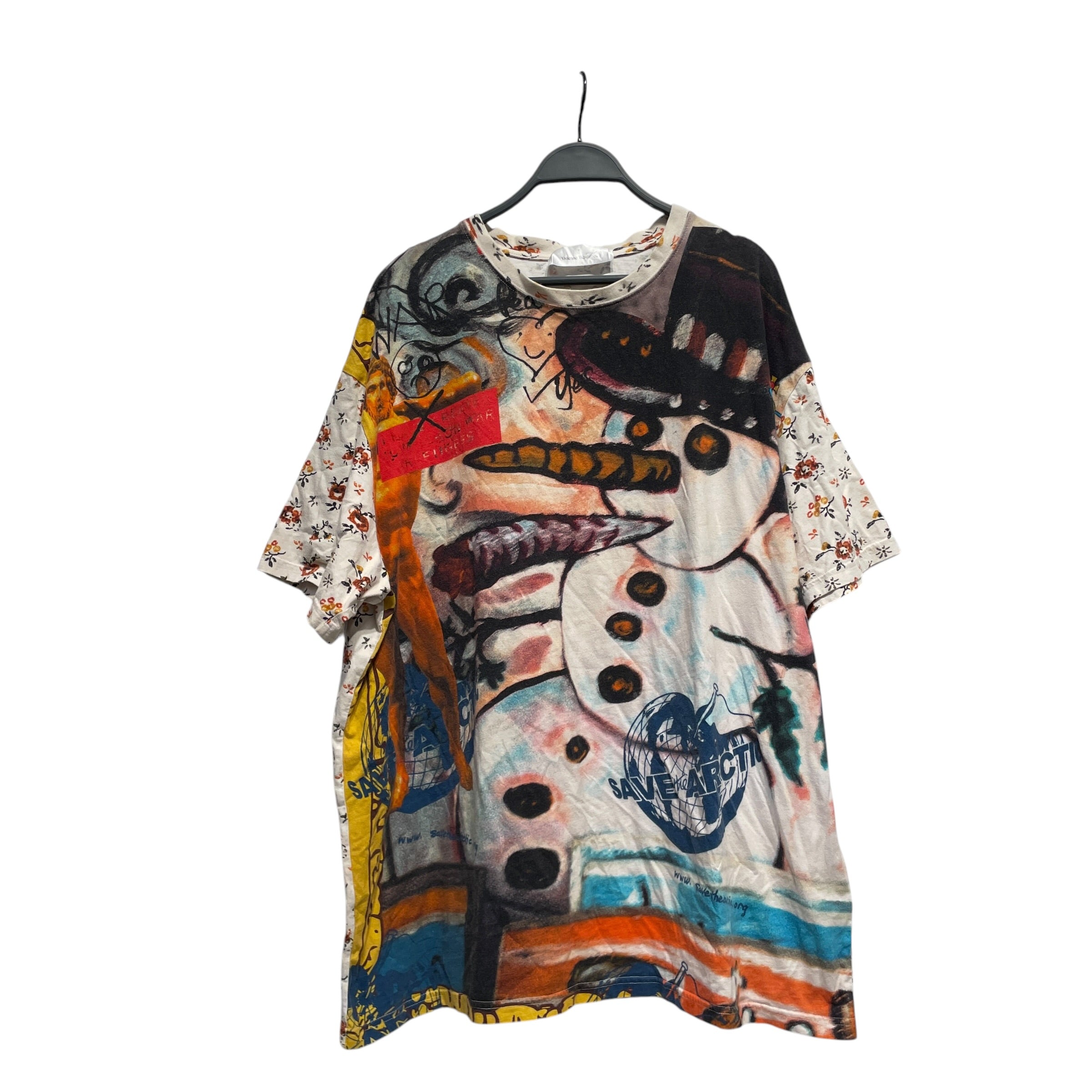 Vivienne Westwood/T-Shirt/M/Cotton/MLT/All Over Print/"SNOWMAN"