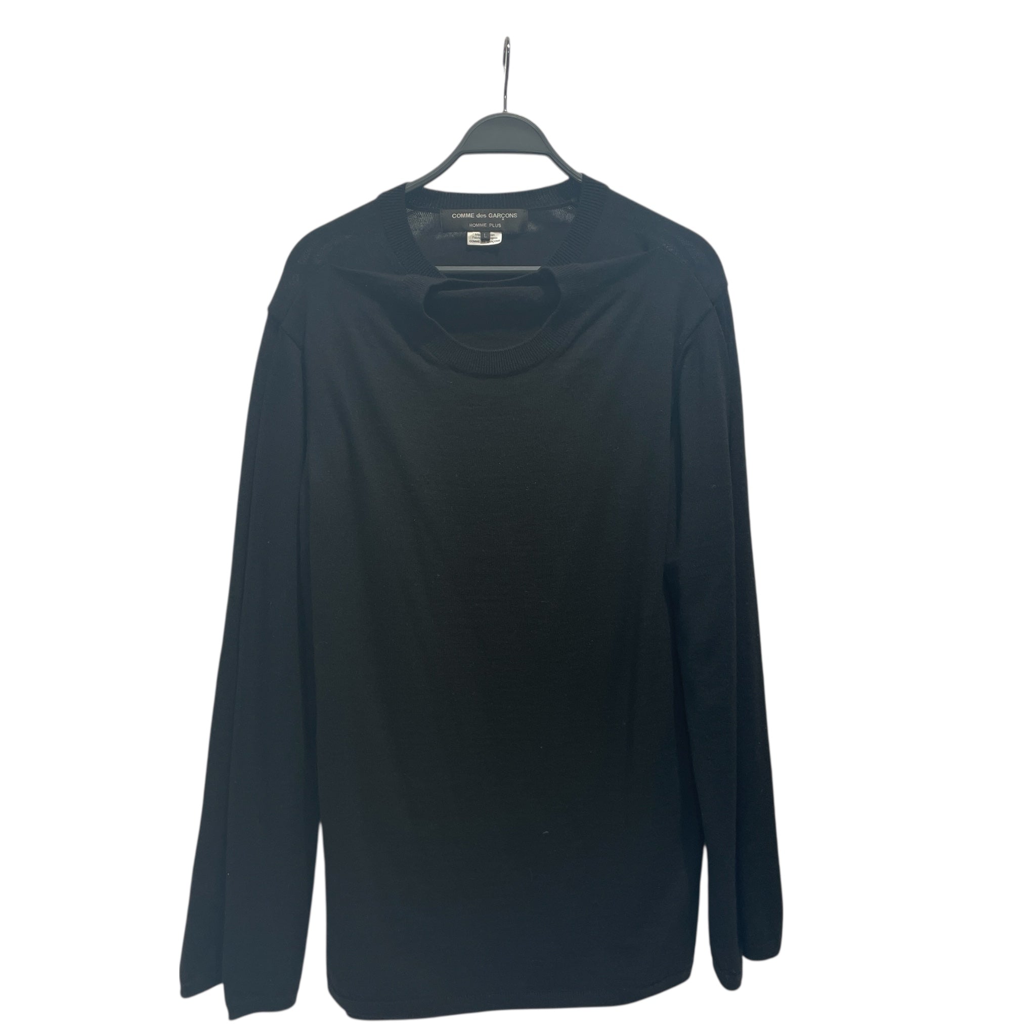 COMME des GARCONS HOMME PLUS/Sweater/XL/Wool/BLK/ view 1