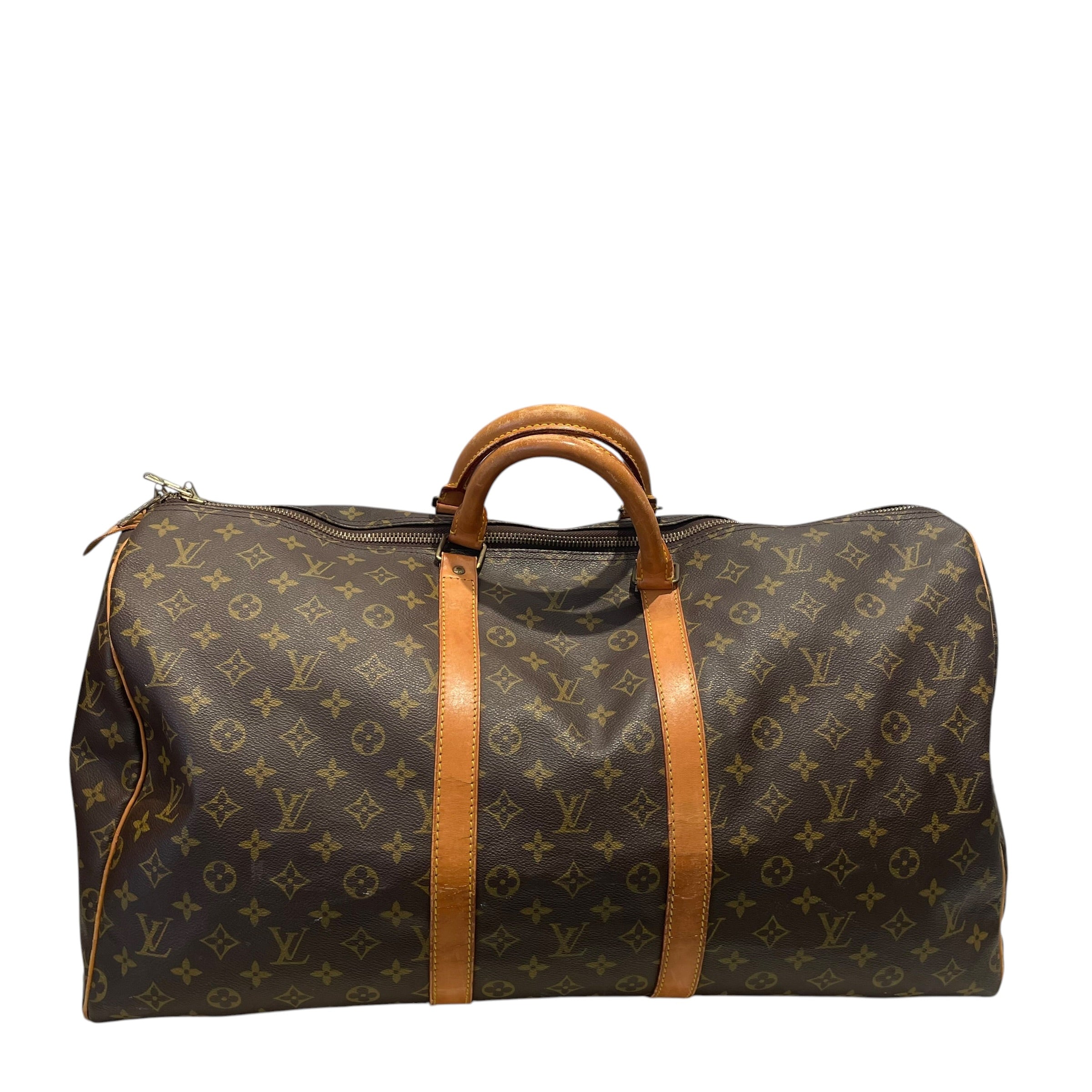 LOUIS VUITTON/Luggage/Monogram/Leather/BRW/Keepall 50 Duffle Bag view 1