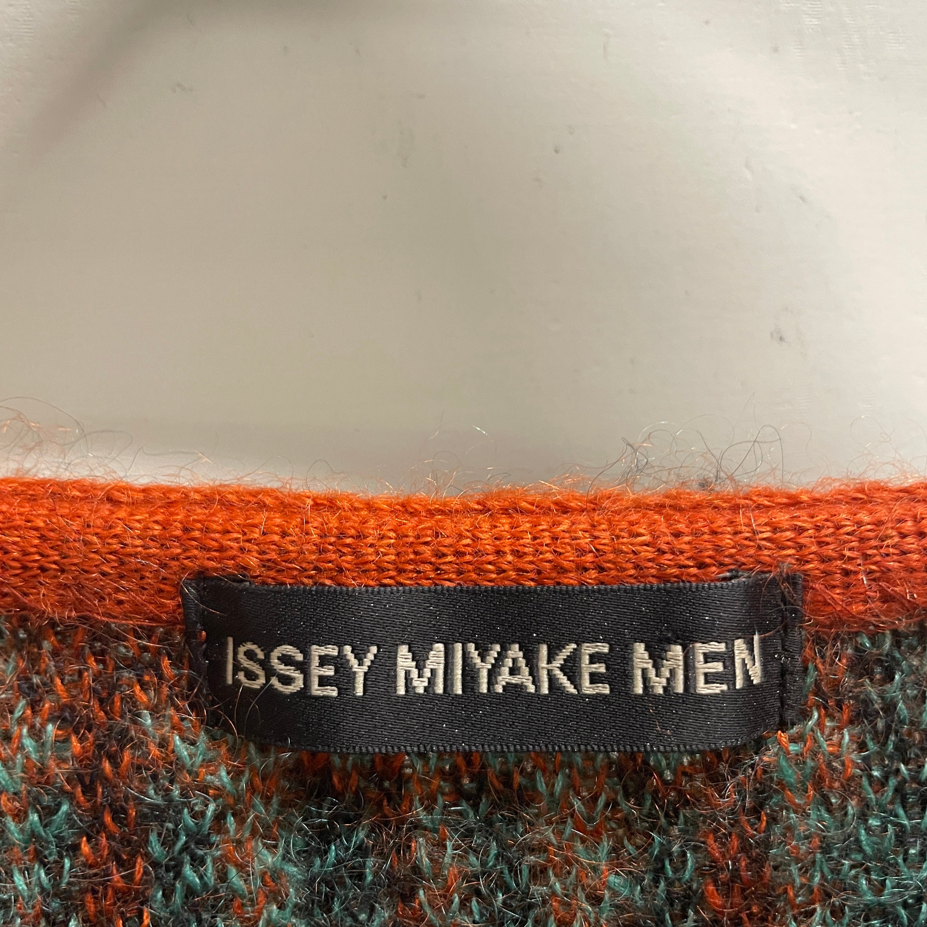 ISSEY MIYAKE MEN/Heavy Sweater/L/Plaid/Acrylic/ORN/ view 3
