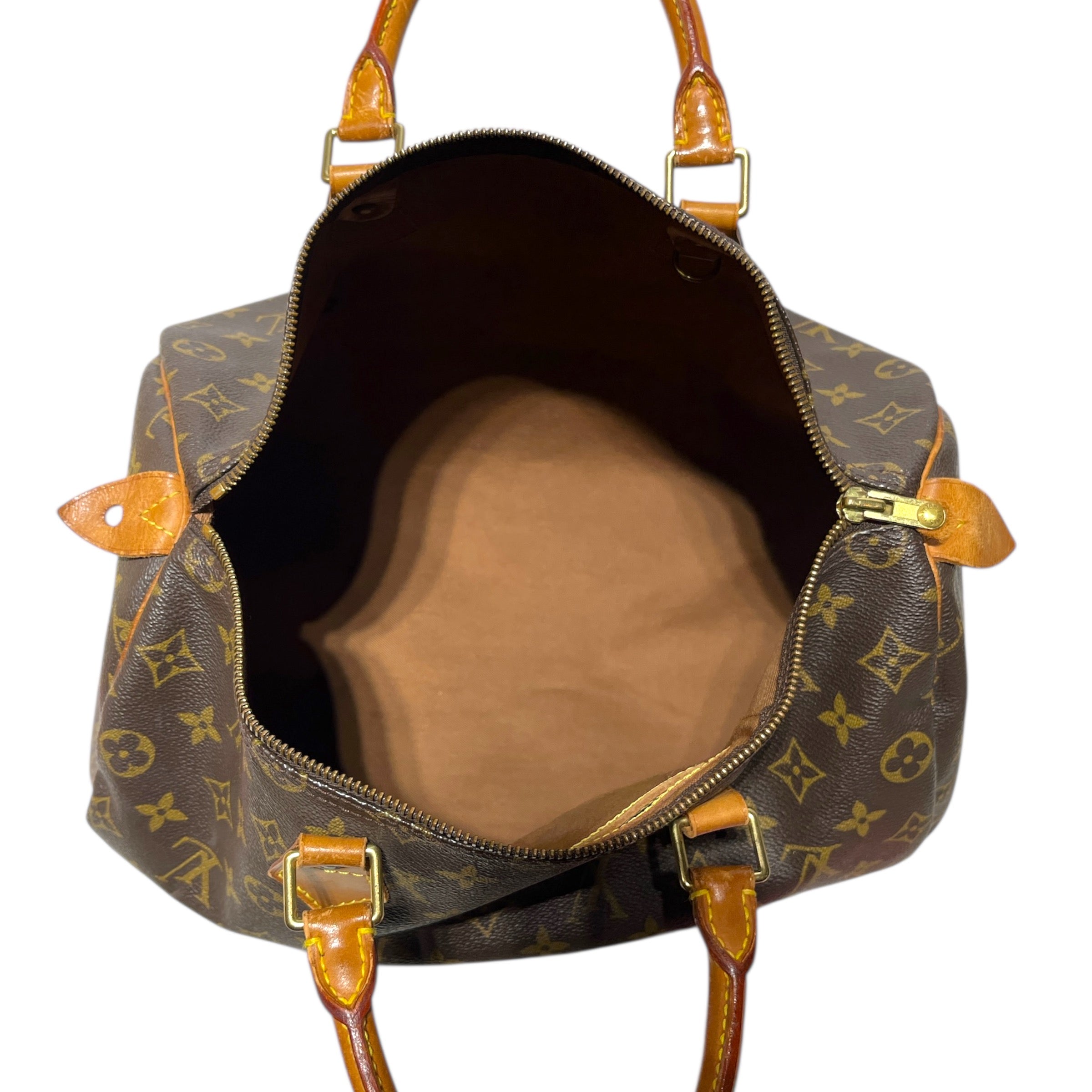 LOUIS VUITTON/Bag/Monogram/Leather/BRW/SPPEDY view 5