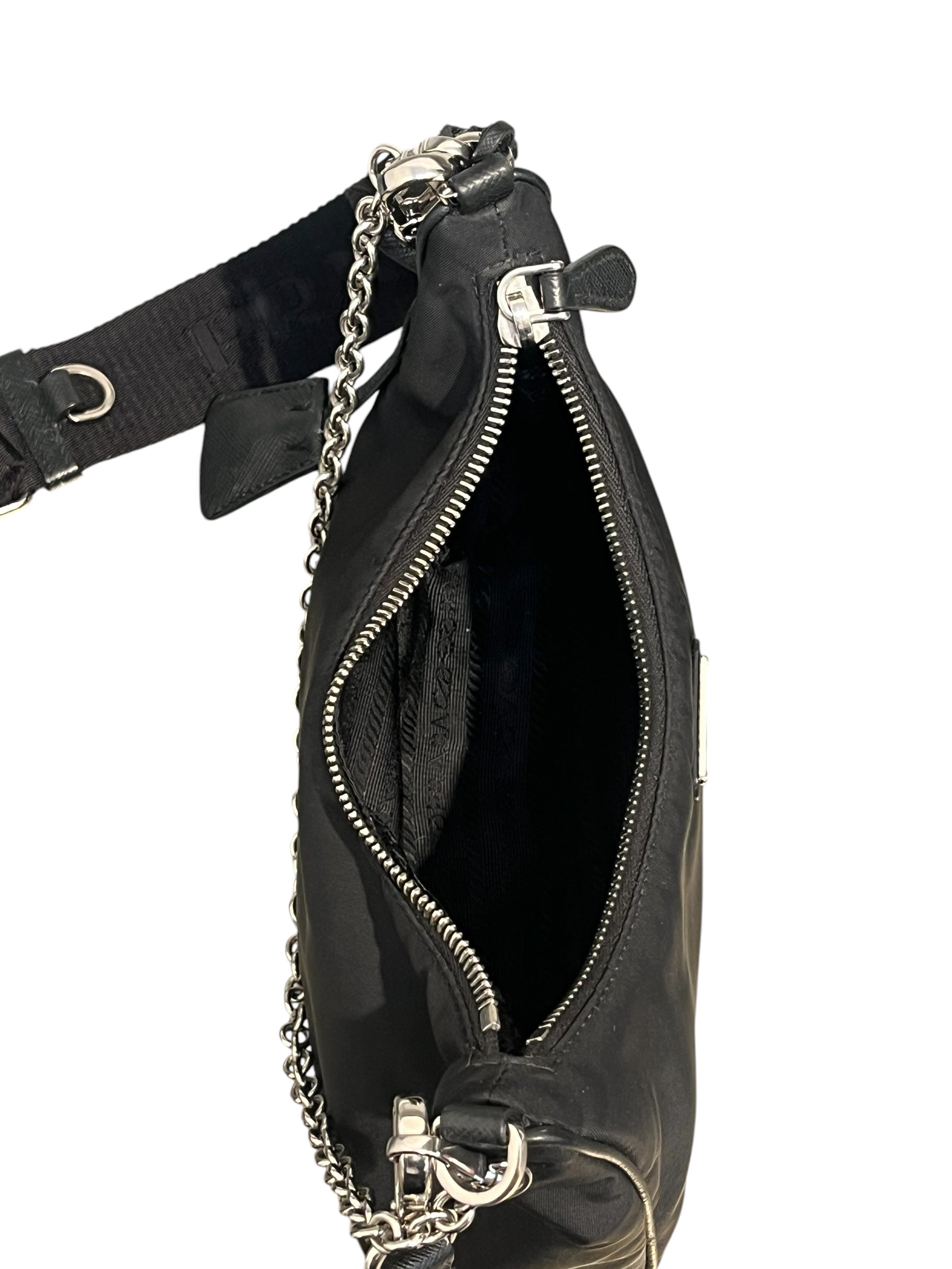 PRADA/Hand Bag/Nylon/BLK/SAFFIANO LEATHER RE-EDITION 05 view 6