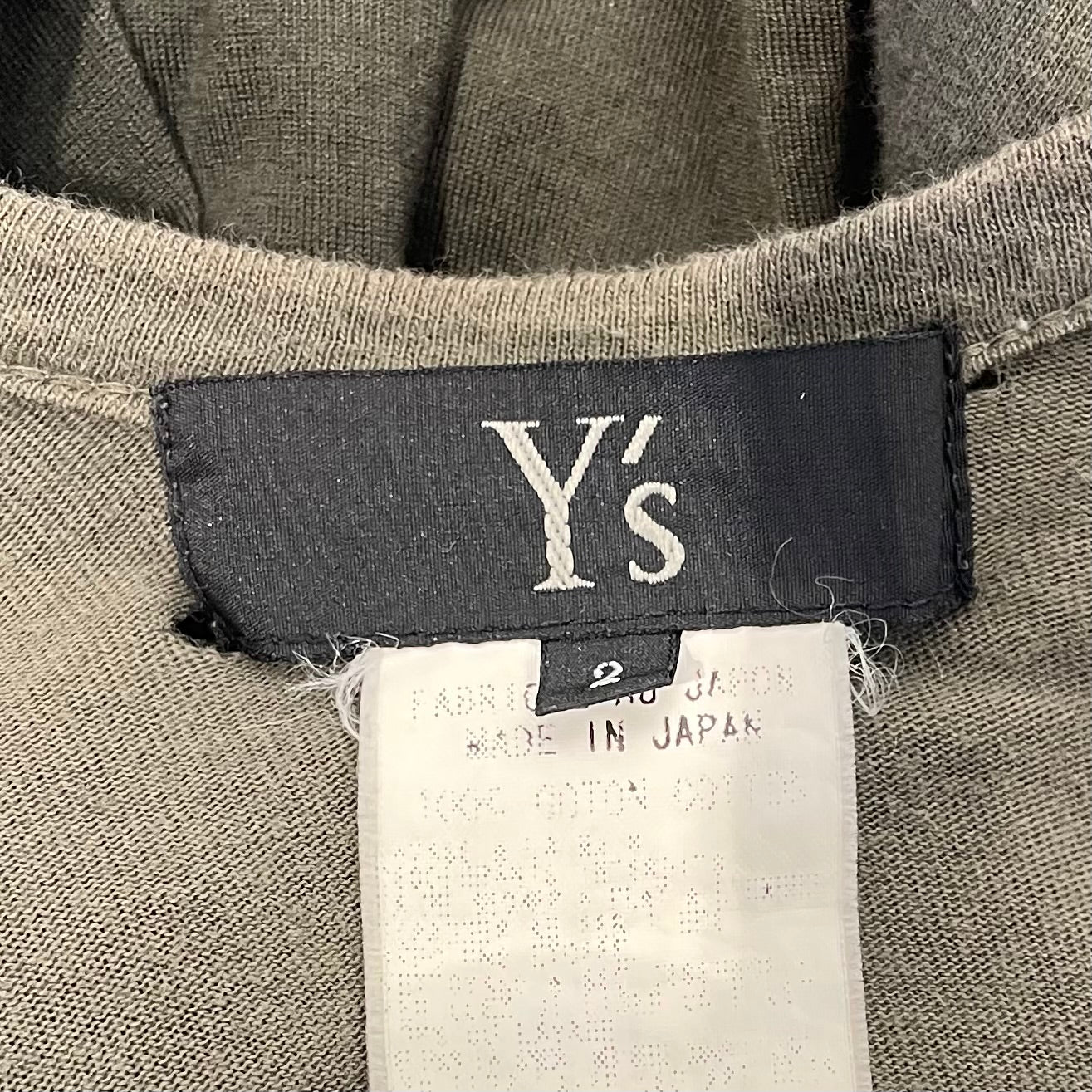 Y's/LS Cut & Sew/2/Khaki/Cotton/ 2nd STREET USA