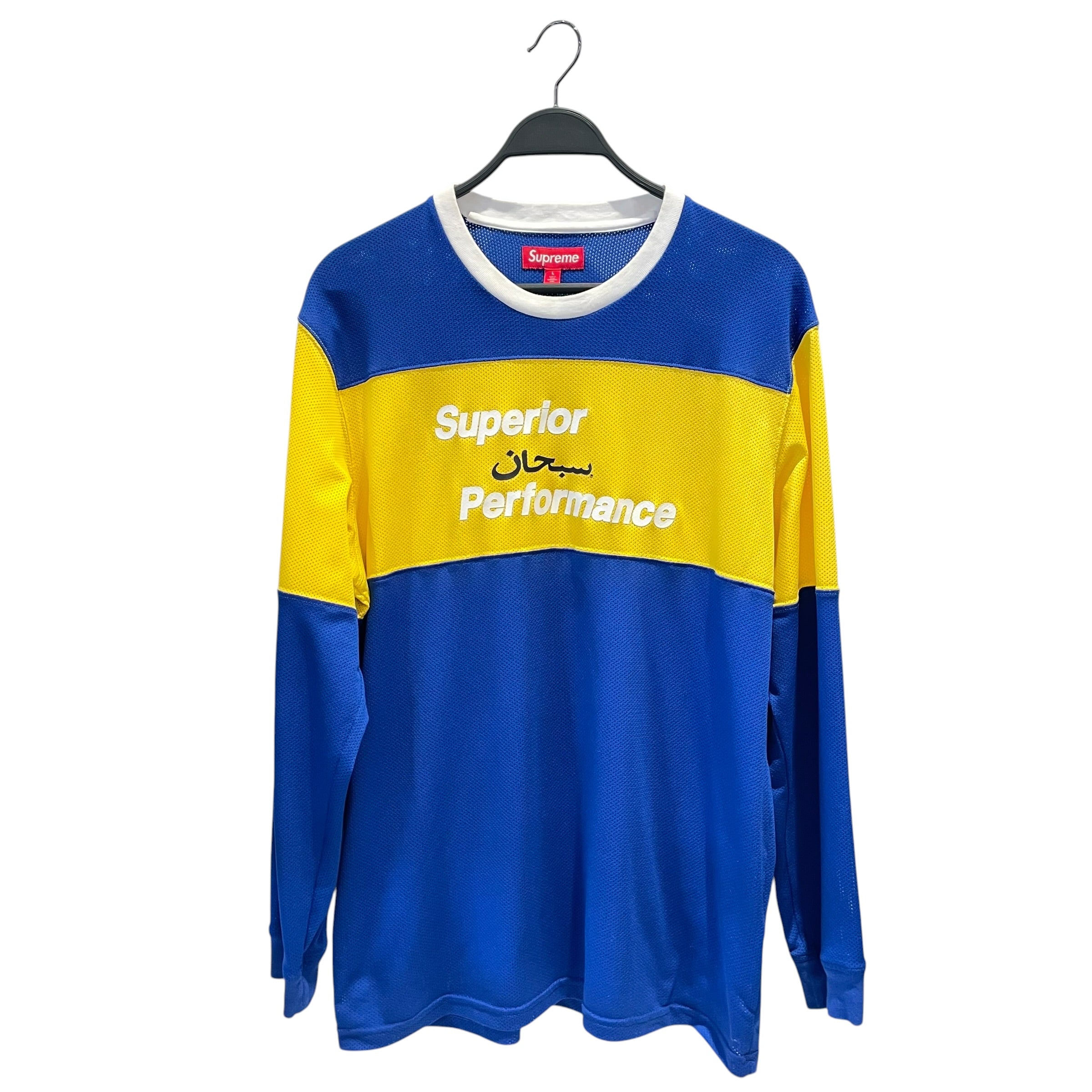 Supreme/Sweatshirt/L/Border/Cotton/BLU/arabic mesh view 1