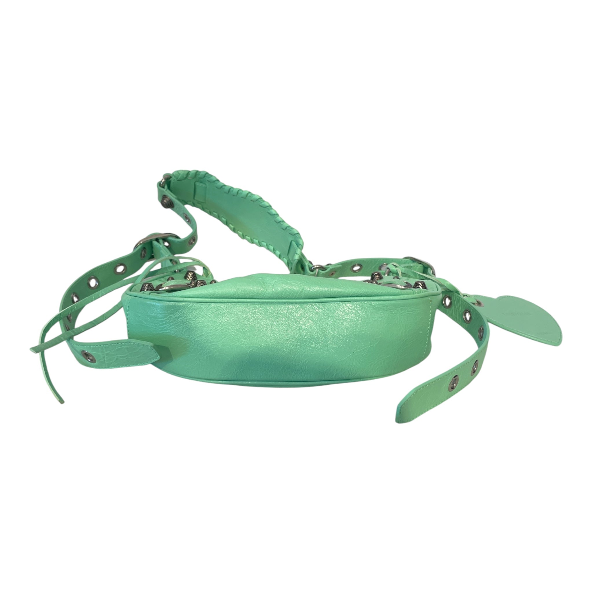 BALENCIAGA/Bag/Leather/GRN/TEAL LE CAGOLE XS view 3