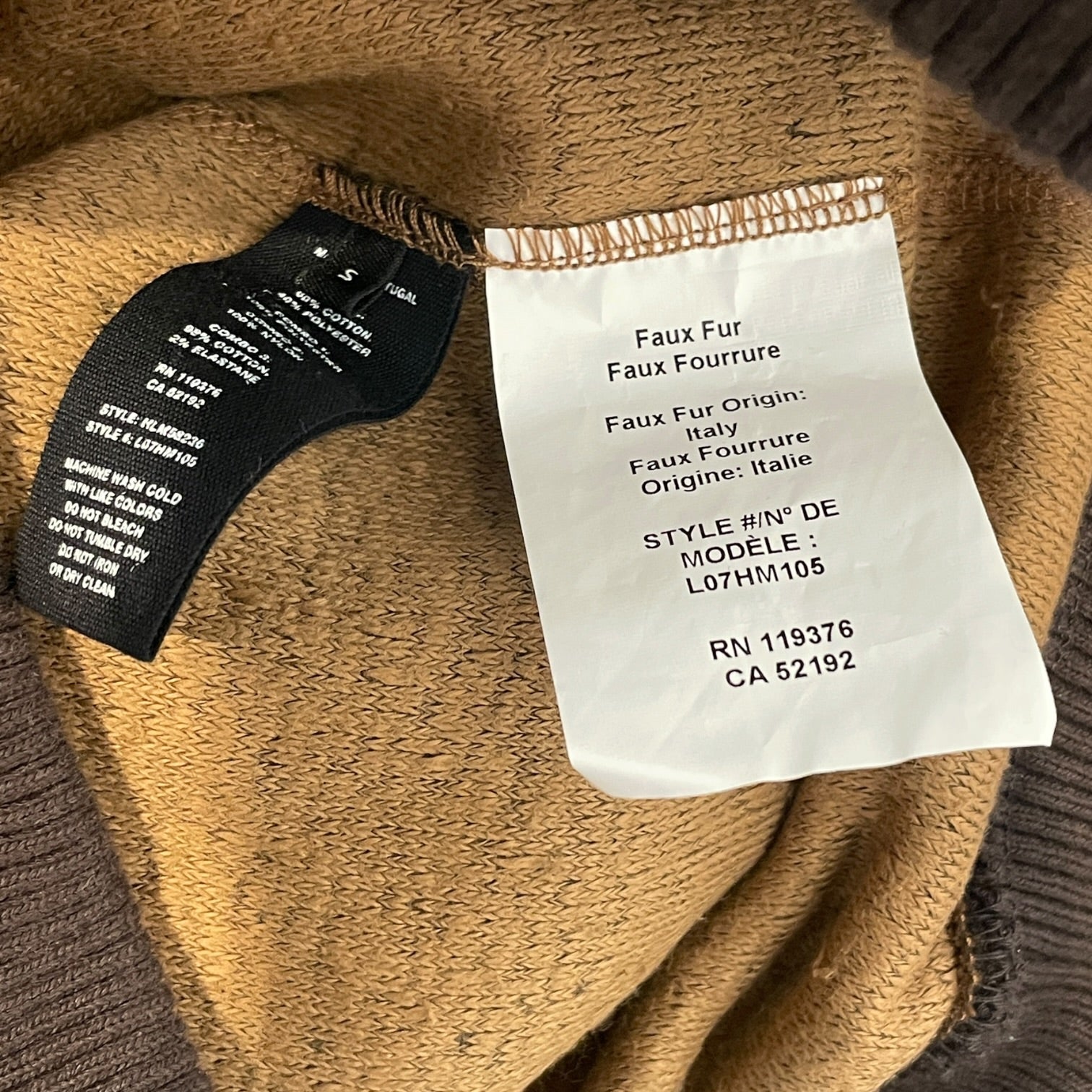 Helmut Lang/Fleece Jkt/S/Cotton/BRW/walnut patchwork fleece view 4