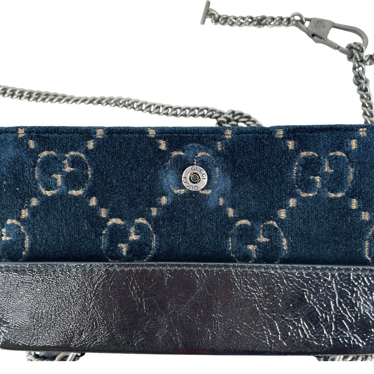 GUCCI/Cross Body Bag/Suede/NVY/4764320416/TIGER CLASP view 7