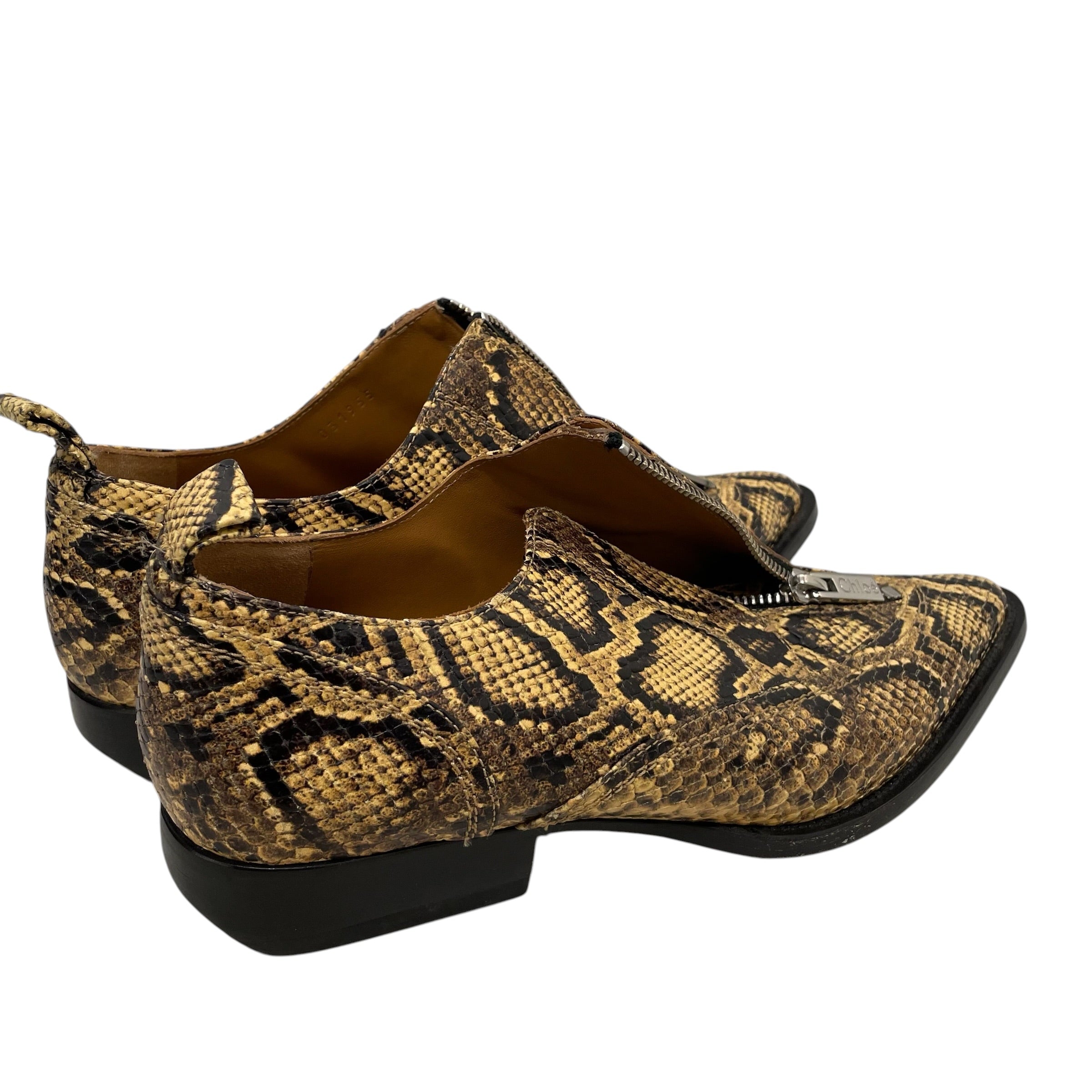 Chloe/Shoes/EU 40/Animal Pattern/Leather/YEL/SNAKESKIN WITH ZIPPER view 4