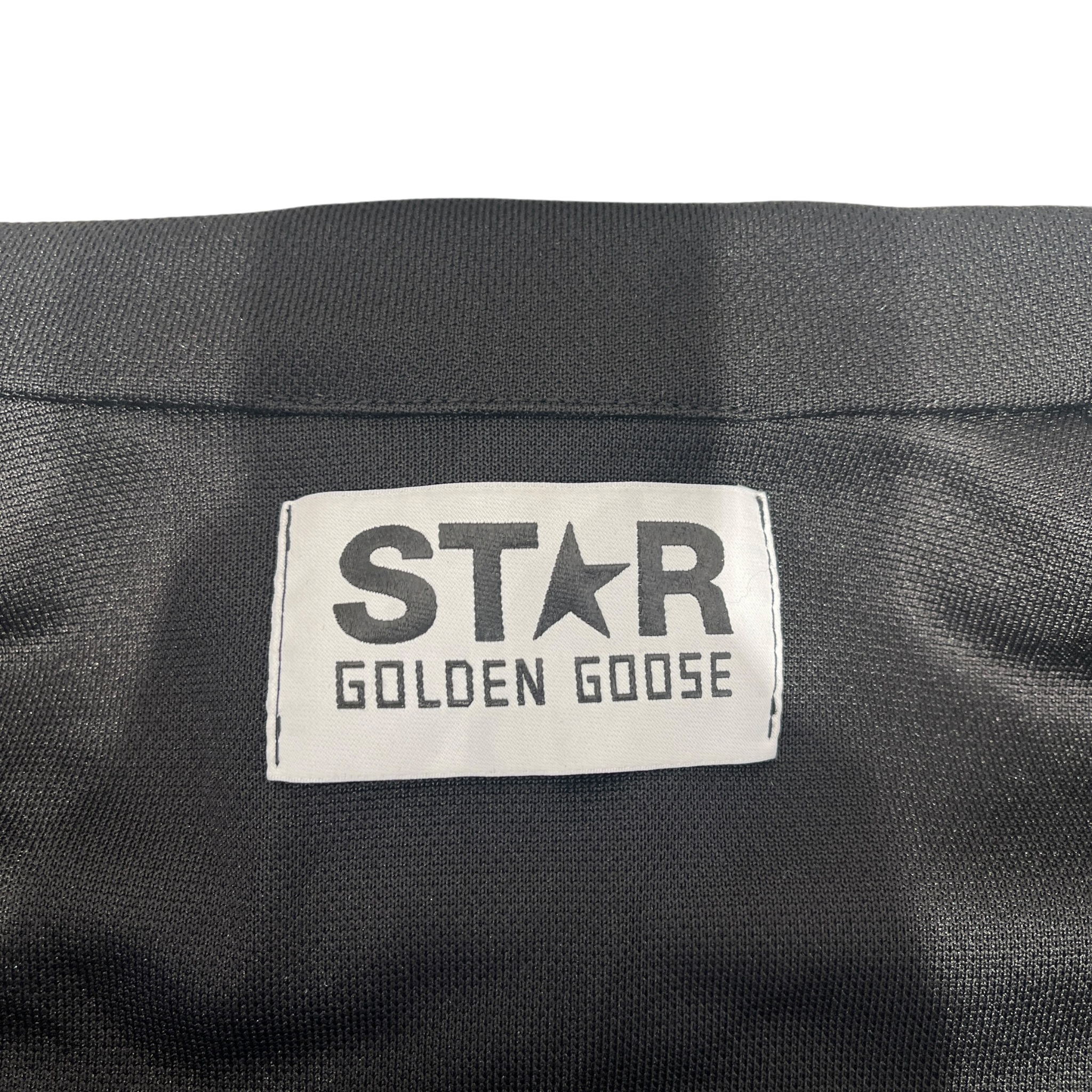 GOLDEN GOOSE/Track Jkt/S/Border/Polyester/BLK/STAR BORDER ON SLEEVES view 3