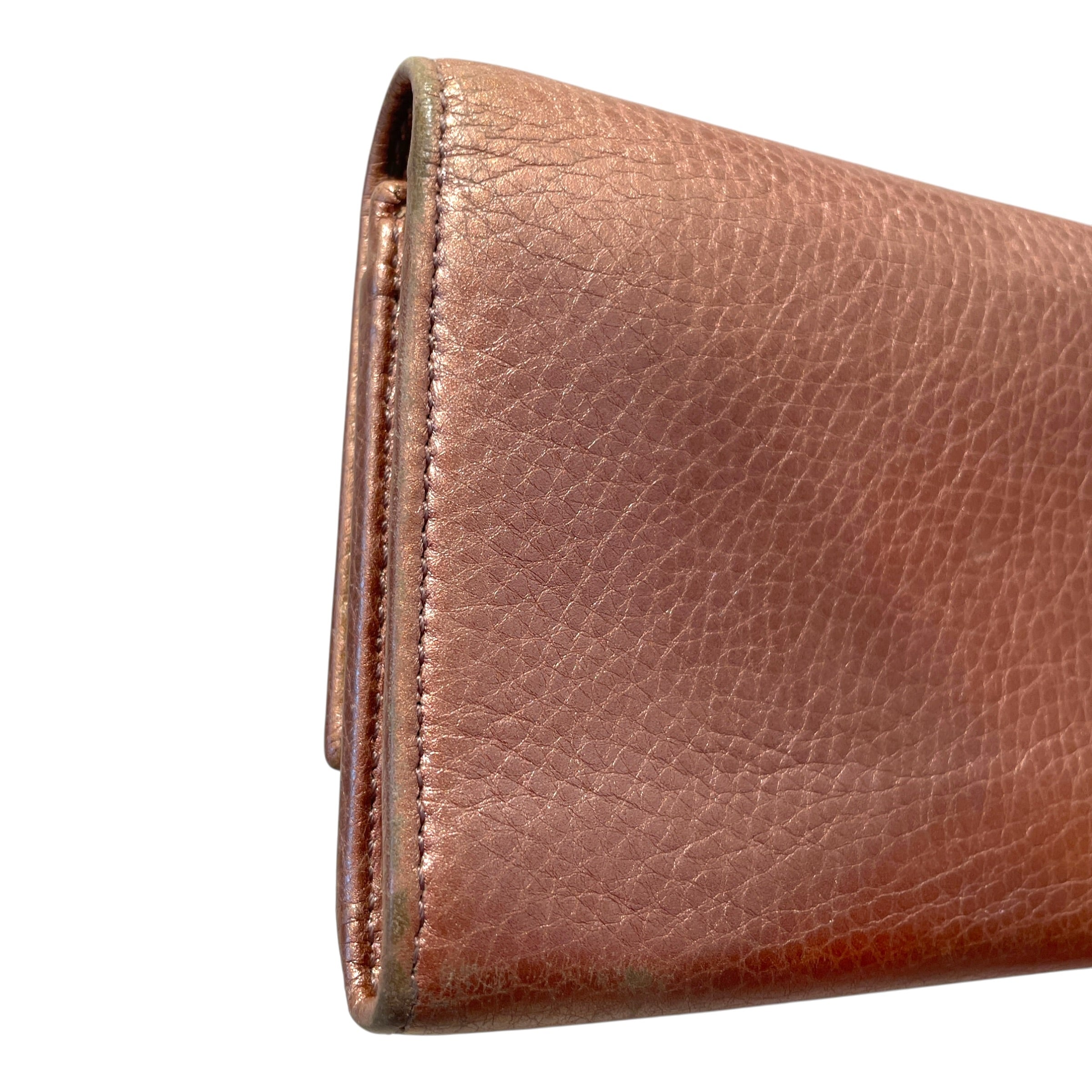 GUCCI/Long Wallet/Leather/PNK/L's/G Logo Continental Wallet view 3