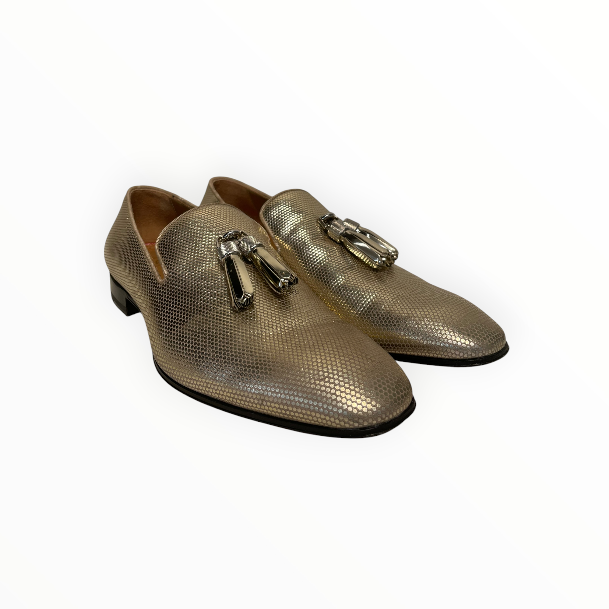 Christian Louboutin/Loafers/EU 40.5/Leather/GLD/ view 1
