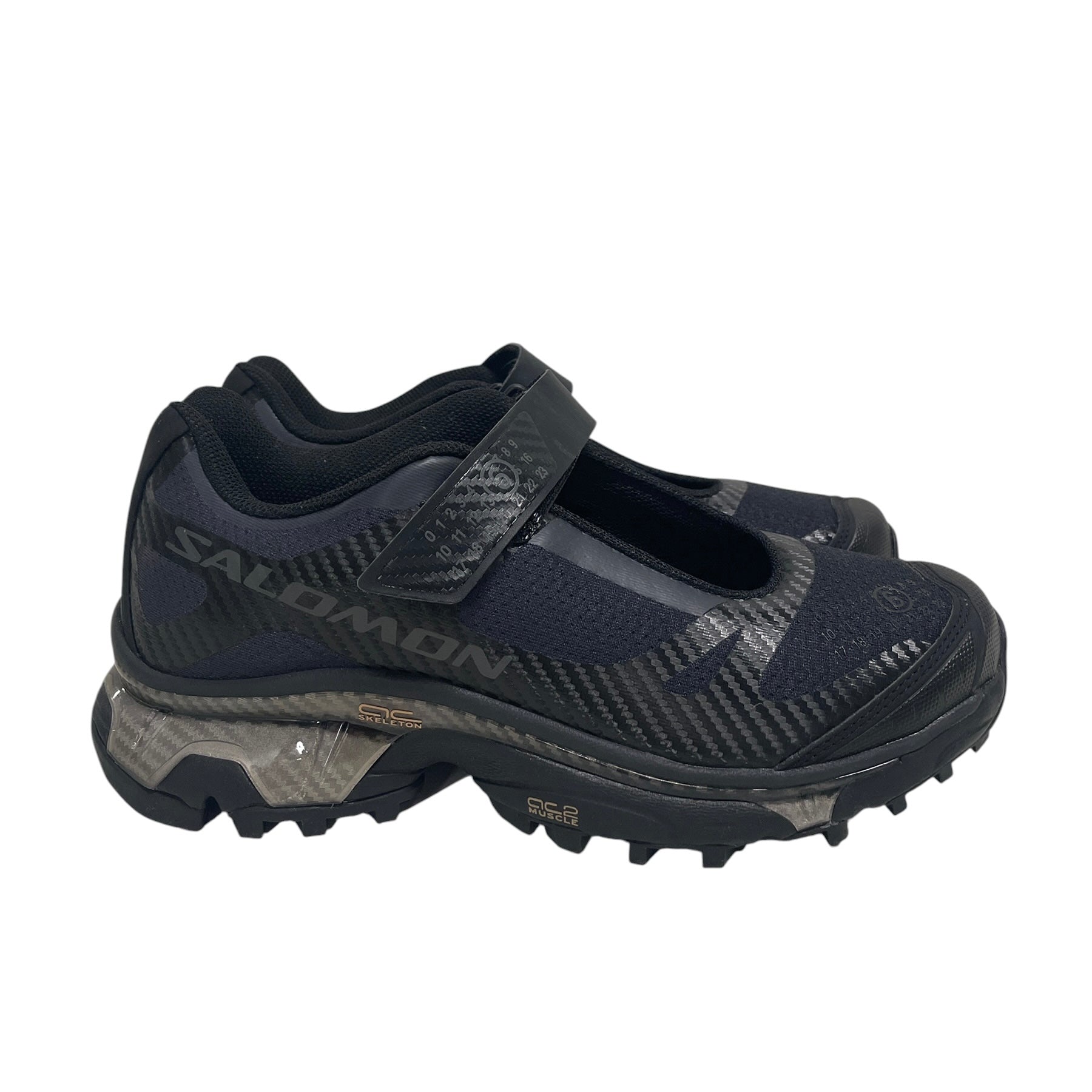 salomon/MM6/Low-Sneakers/US 8/Leather/BLK/STRAP ACROSS view 2