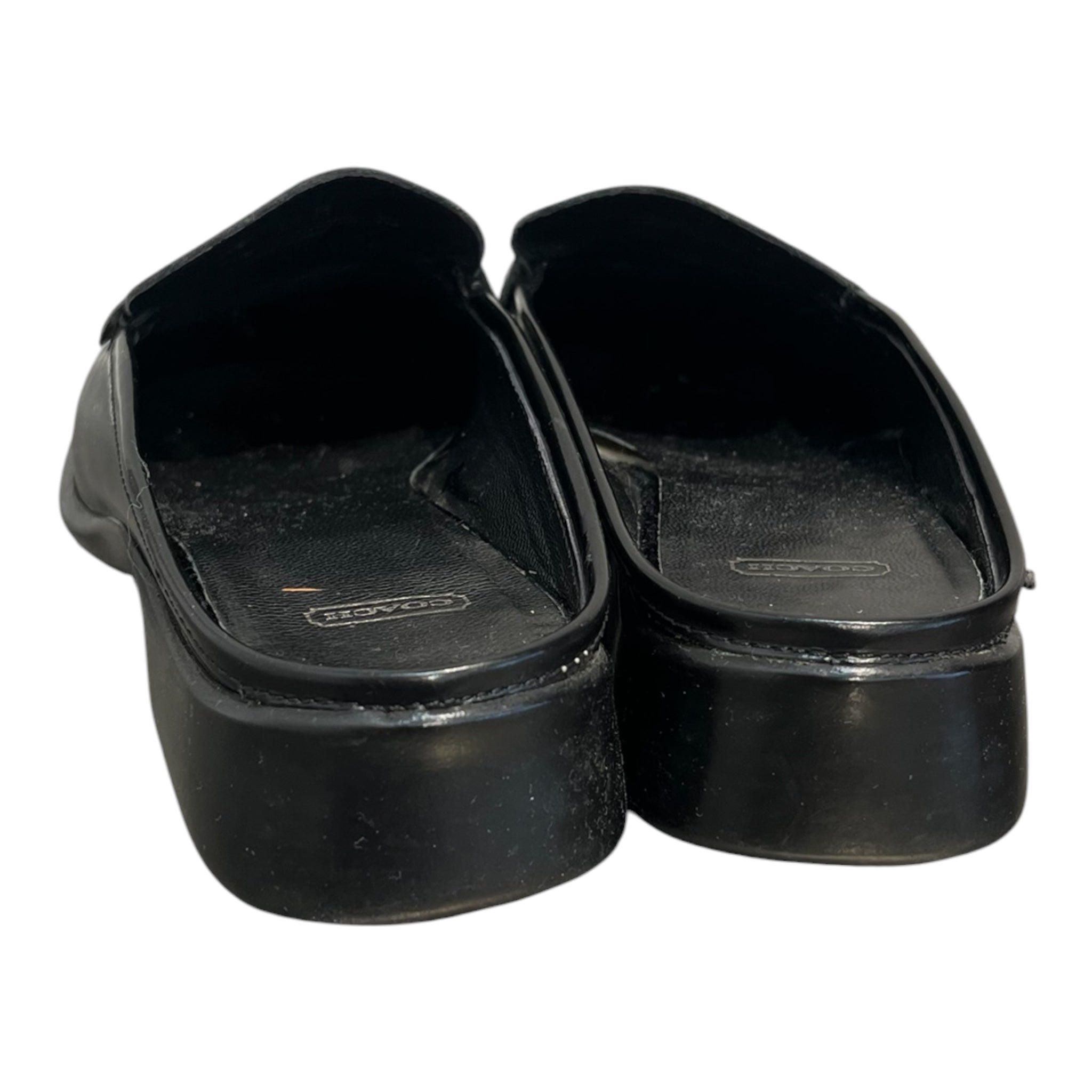 COACH/Loafers/US 7.5/Leather/BLK/BLACK LEATHER LOAFERS view 4