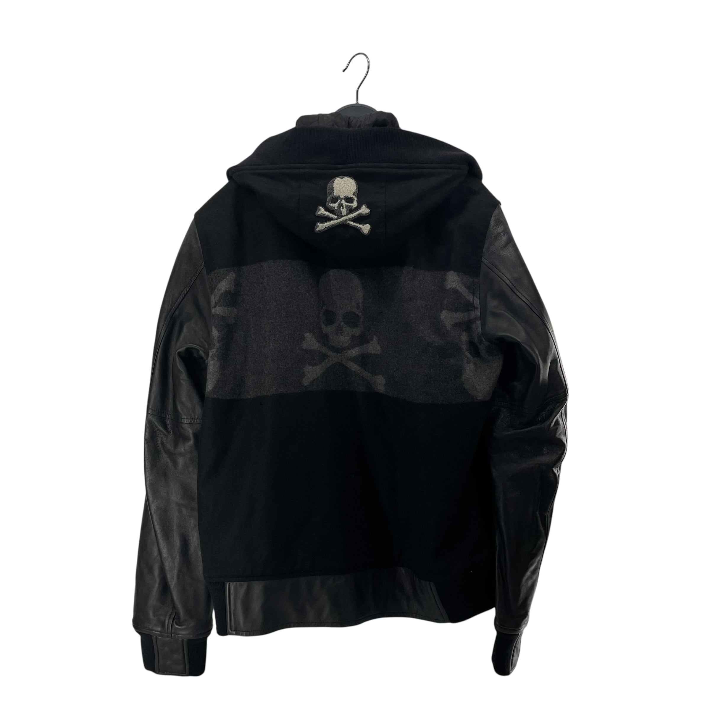 mastermind JAPAN/Jacket/XL/Cashmere/BLK/HOODED VARSITY view 2
