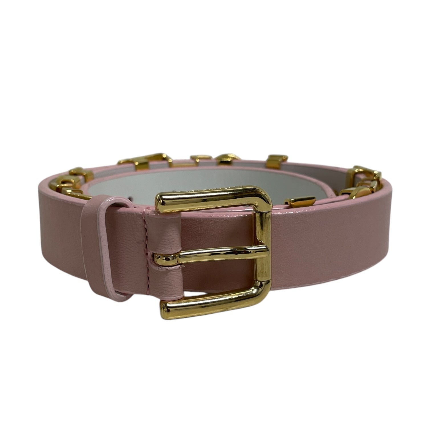DOLCE&GABBANA/Belt/Leather/PNK/L's/LOVE LOVE LOVE GOLD view 1