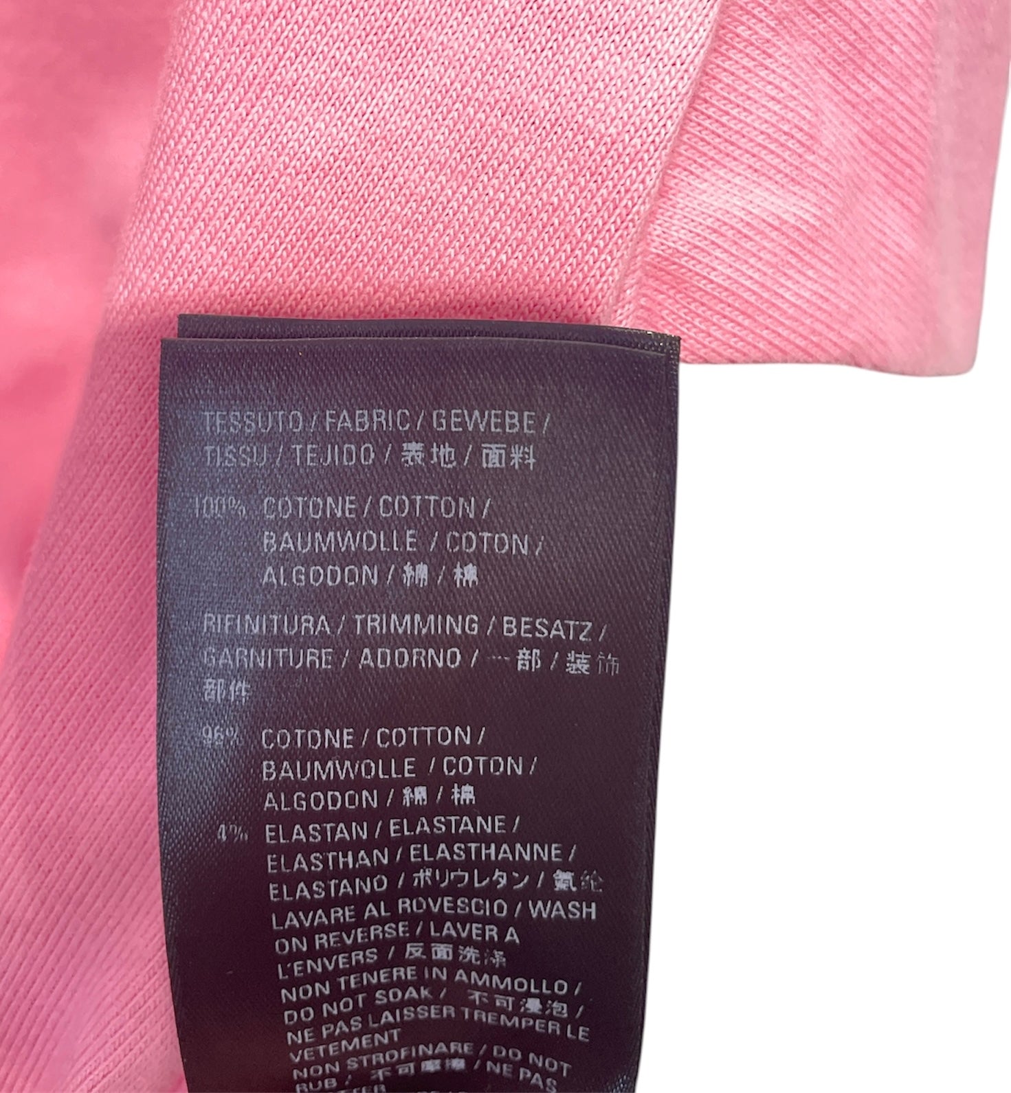 BALENCIAGA/T-Shirt/M/Cotton/PNK/BEBE RHINESTONE TEE view 5