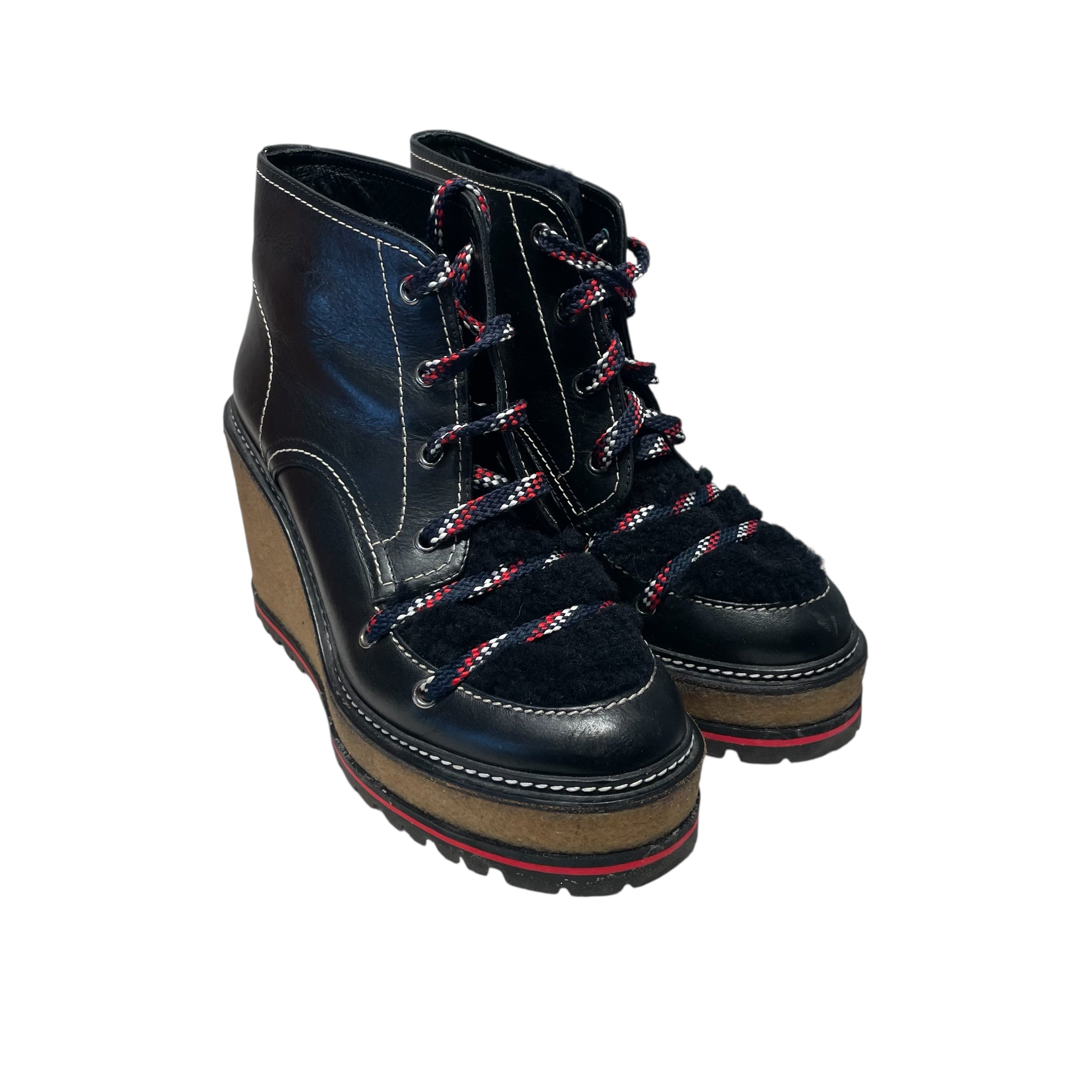 MONCLER/Hi-Sneakers/US 8/Leather/BLK/ view 1