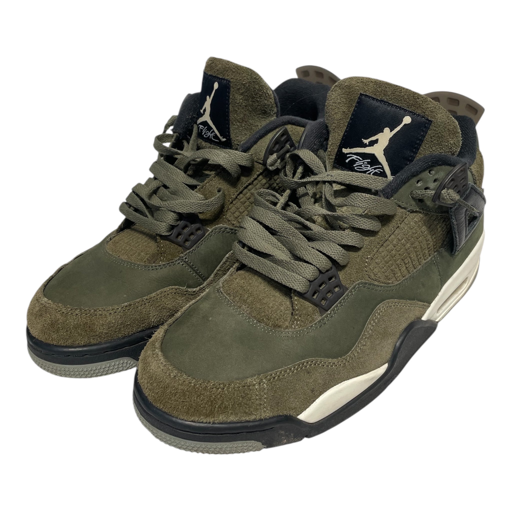 NIKE/AIR JORDAN 4 RETRO/Hi-Sneakers/US 11/Suede/GRN/FB9927-200 view 1
