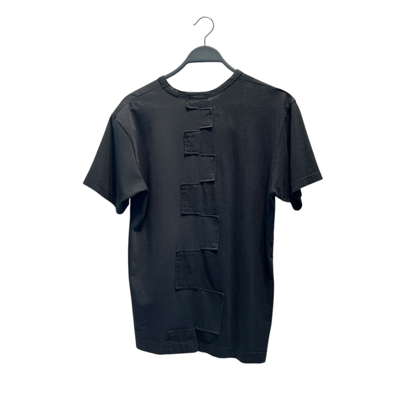 COMME des GARCONS HOMME PLUS/T-Shirt/M/Cotton/BLK/ZIG ZAG
