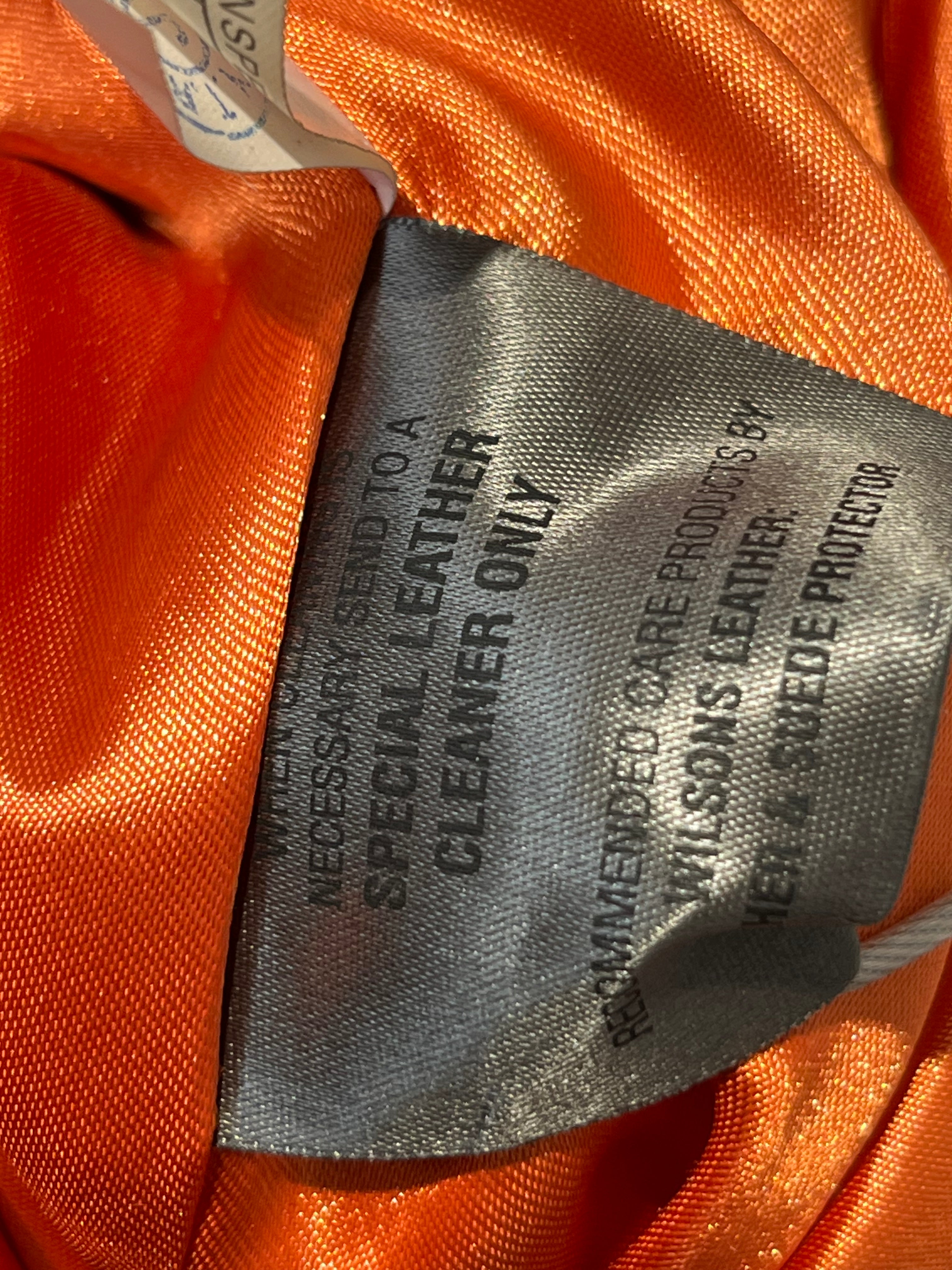 CHASEAUTHENTICS/Wilsons Leather/Riders Jkt (W)/M/Leather/ORN/All Over Print/RACING JACKET view 4