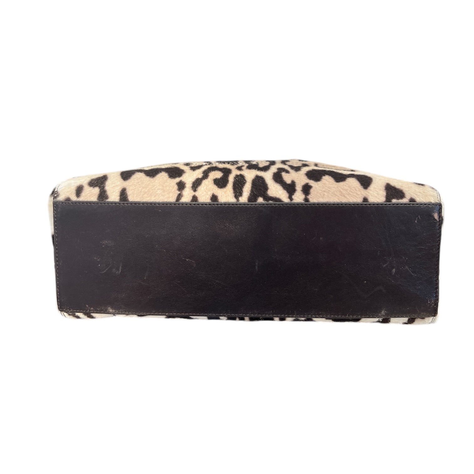 COACH/Hand Bag/Animal Pattern/Fur/WHT/OCELOT CALFHAIR CANDACE view 3