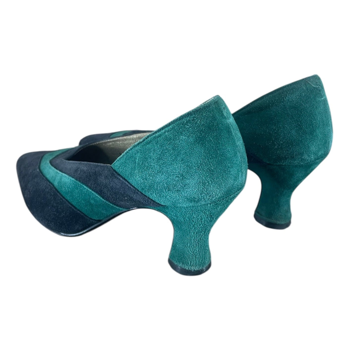 SAINT LAURENT/Heels/EU 35/NVY/GREEN NAVY view 2