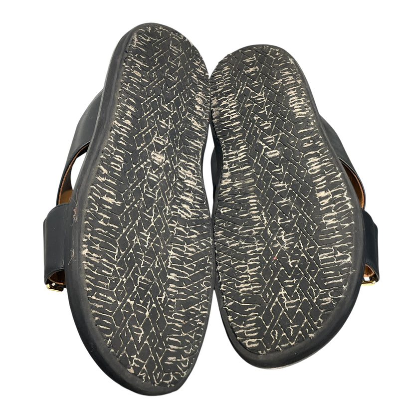 MARNI/Sandals/EU 41/Leather/BLK/
