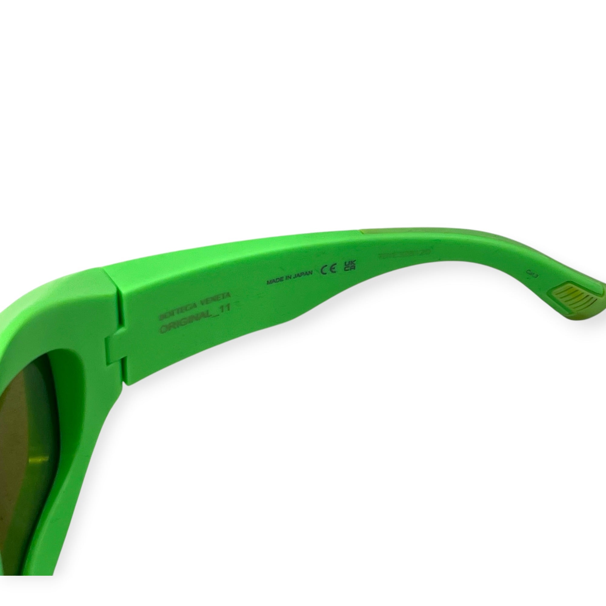 BOTTEGA VENETA/Sunglasses/Plastic/GRN/NEON GREEN CYCLONE RUBBER GRN view 4
