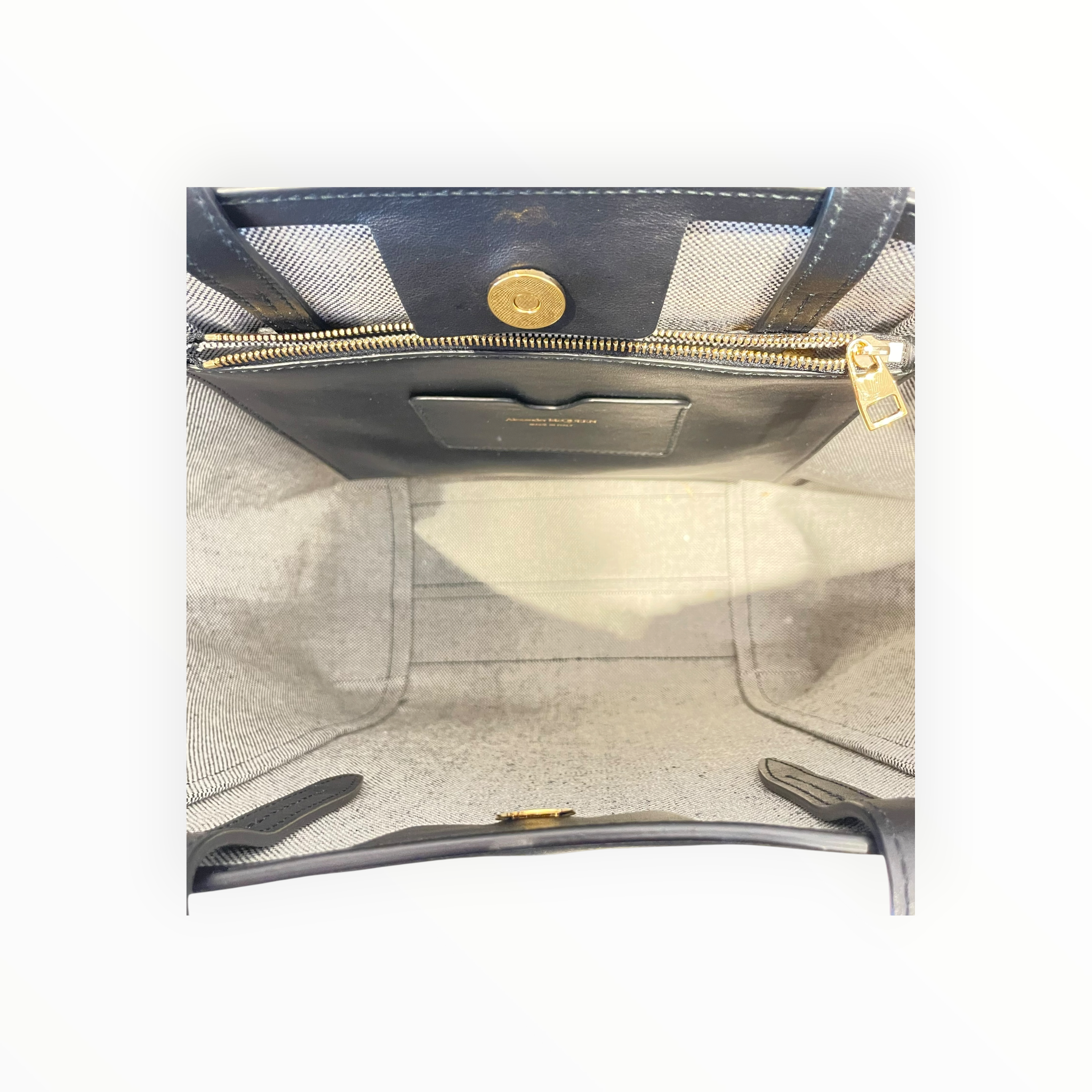 Alexander McQueen/Tote Bag/Leather/BLK/Alexander Mcqueen Shopping tot view 4