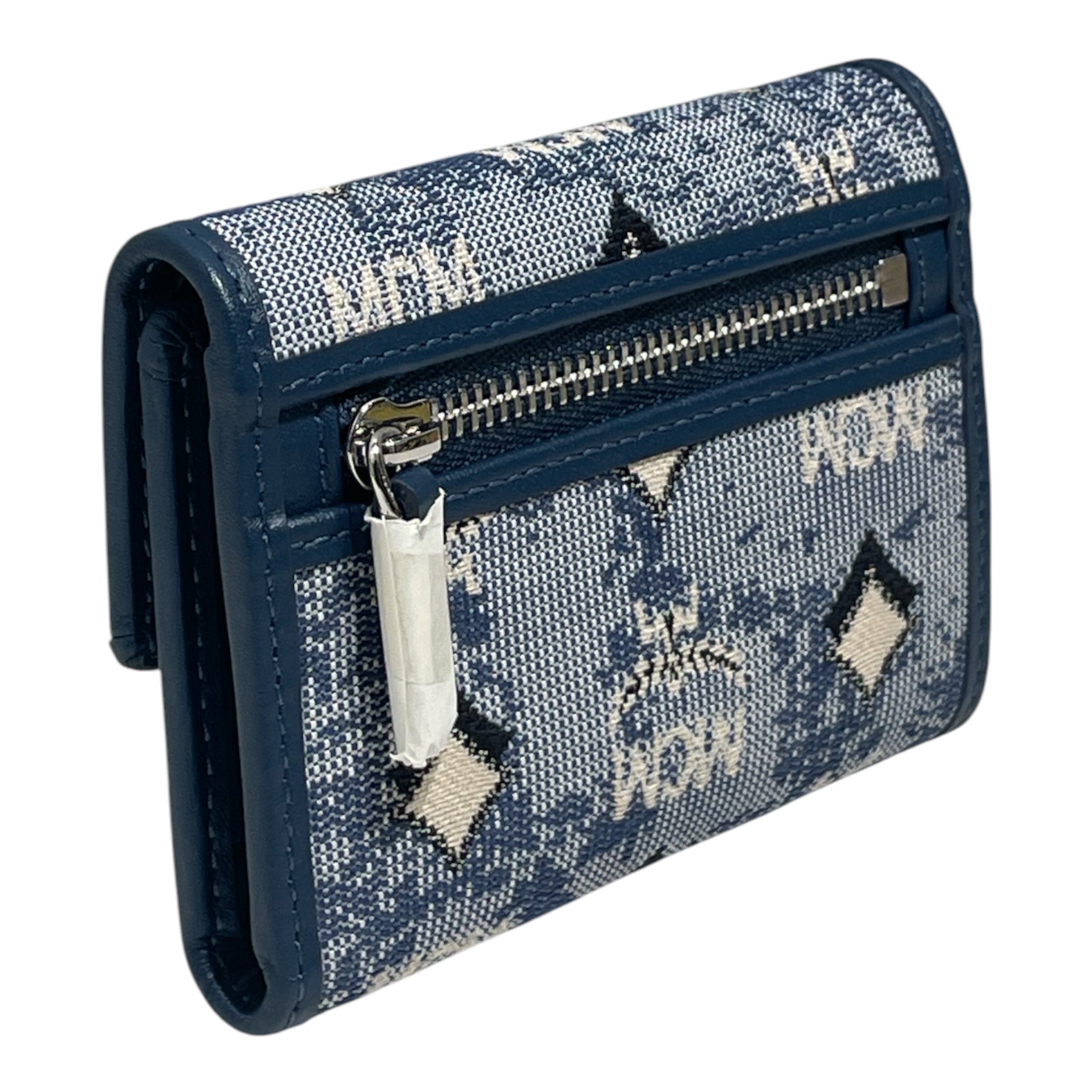 MCM/Bifold Wallet/Monogram/Cotton/IDG/vintage monogram jacquard deni view 2