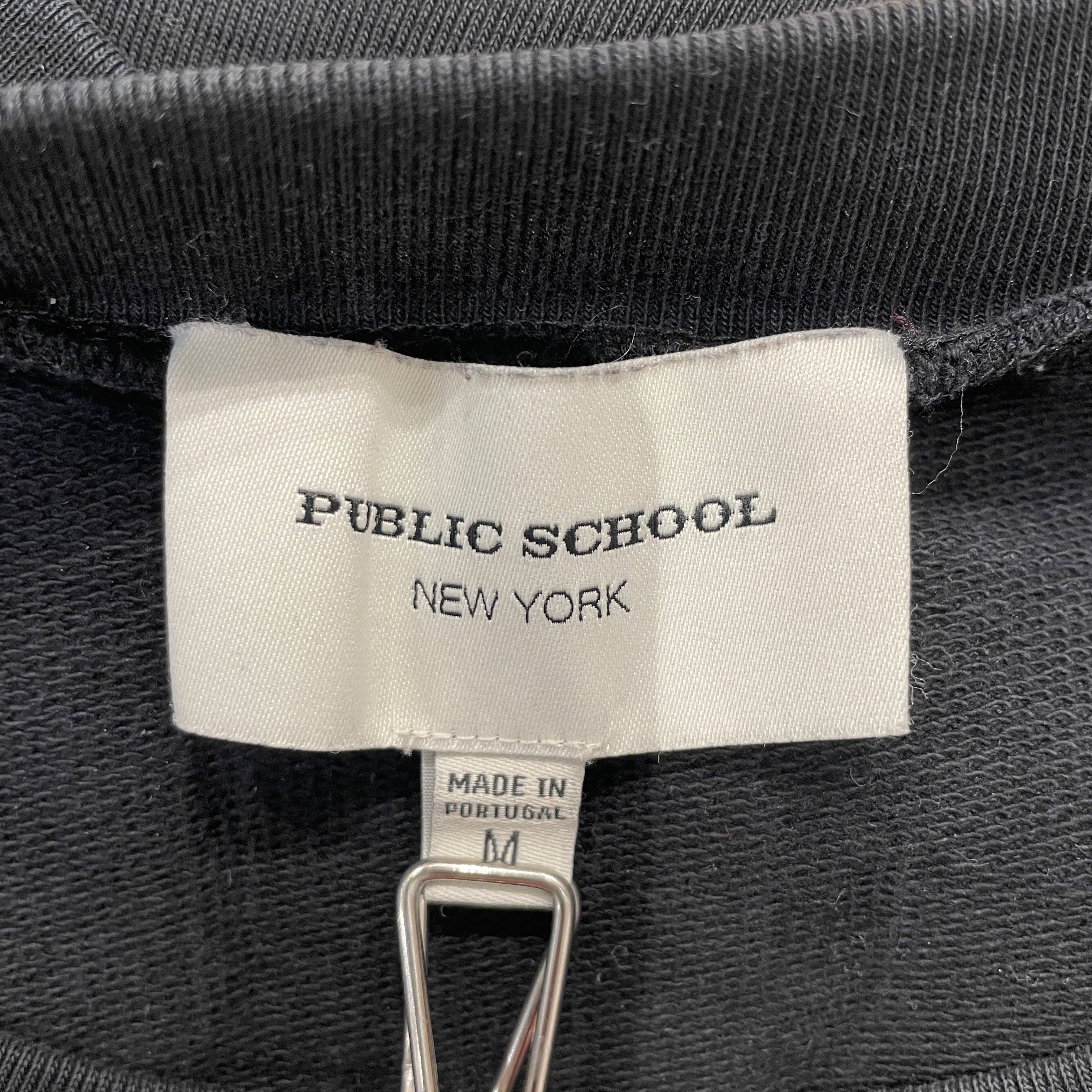 Public School/Sweatshirt/M/Cotton/BLK/PUBLIC SCHOOL TEXT SLEEVES view 3